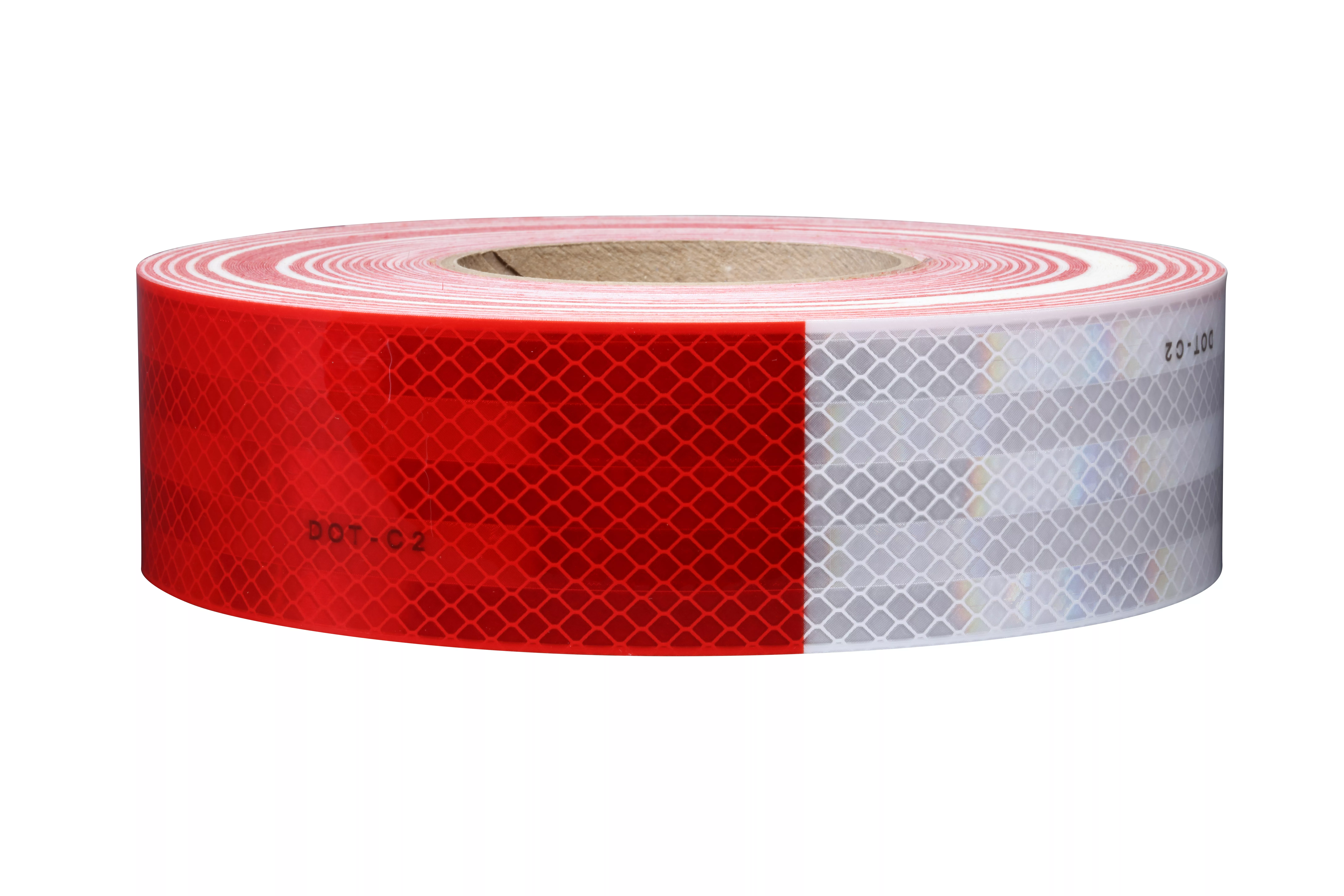 3M™ Diamond Grade™ Conspicuity Marking 983-32, Red/White, 2 in x 50 yd,
Kiss Cut every 18 in, 6 Rolls/Carton