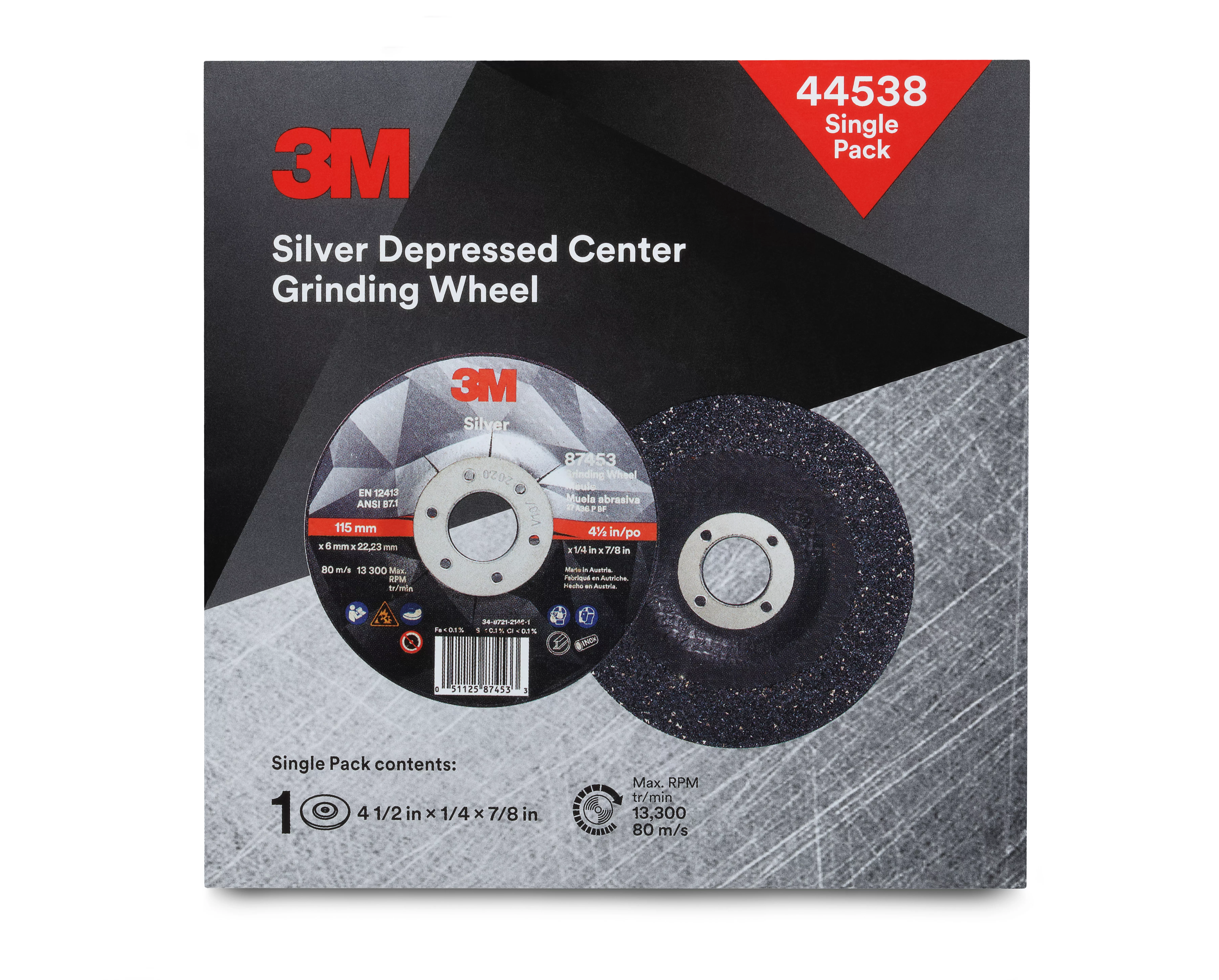 UPC 00076308445386 | 3M™ Silver Depressed Center Grinding Wheel