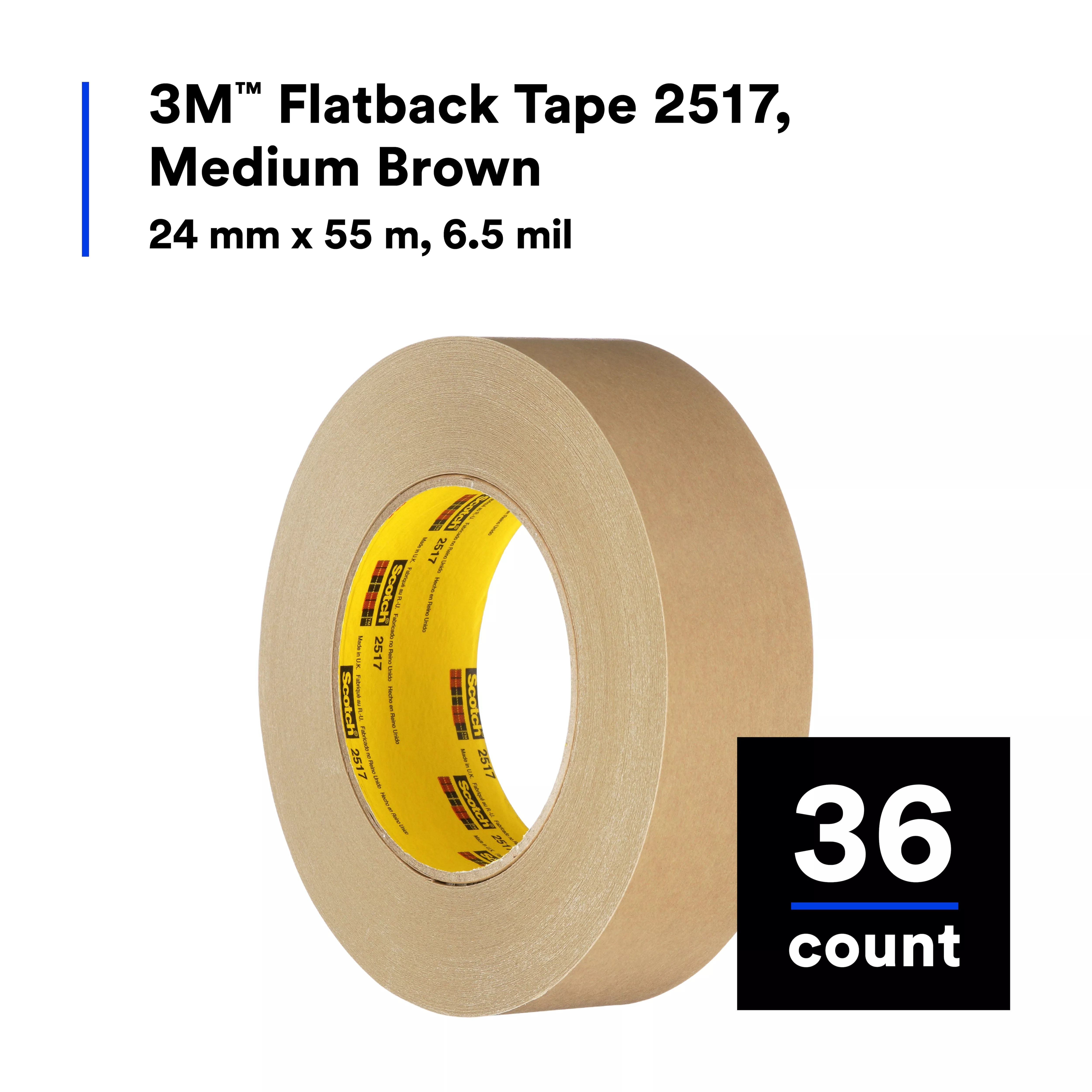 SKU 7000088500 | 3M™ Flatback Tape 2517