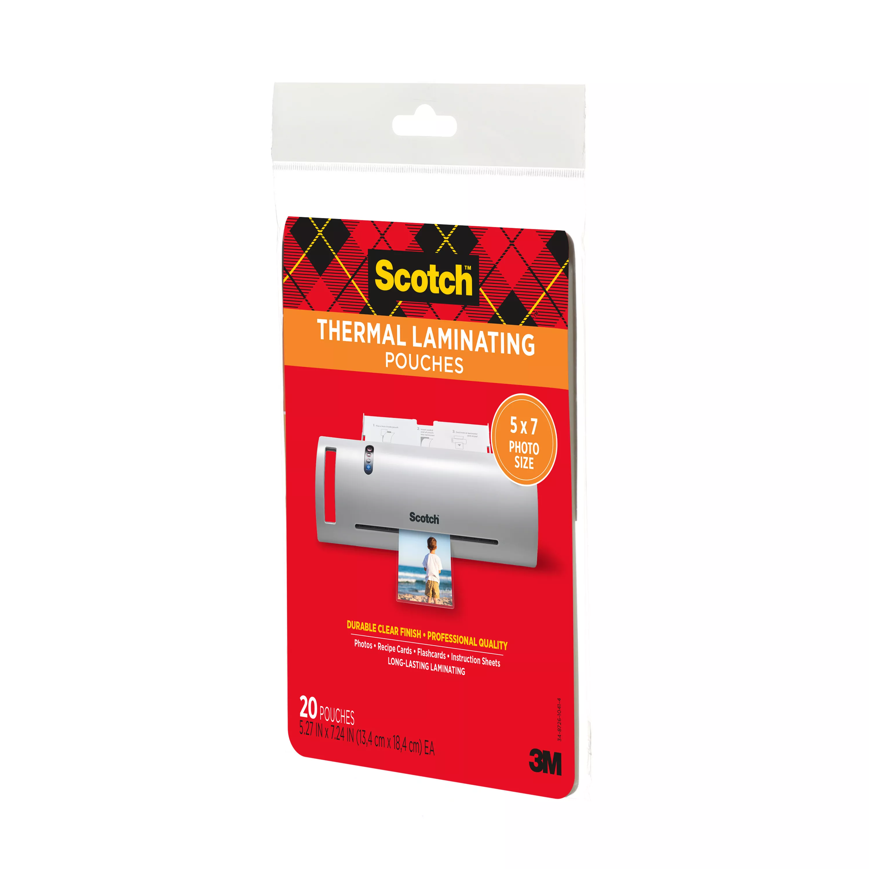 UPC 00051135806210 | Scotch™ Thermal Pouches TP5903-20 for items up to 5.27 in x 7.24 in