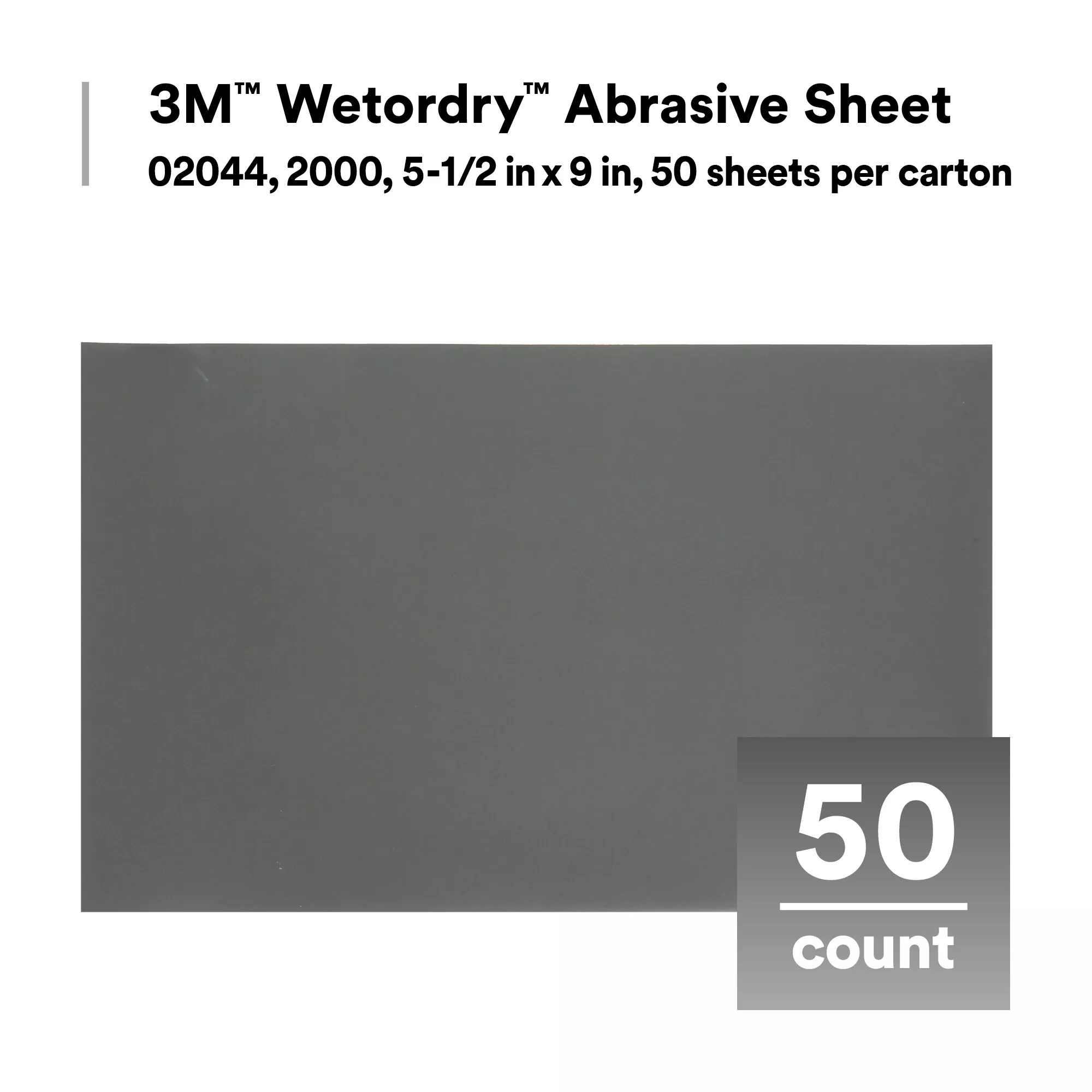 SKU 7000028328 | 3M™ Wetordry™ Abrasive Sheet 401Q