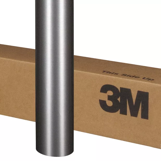 3M™ Wrap Film 1080-BR201, Brushed Steel, 60 in x 5 yd