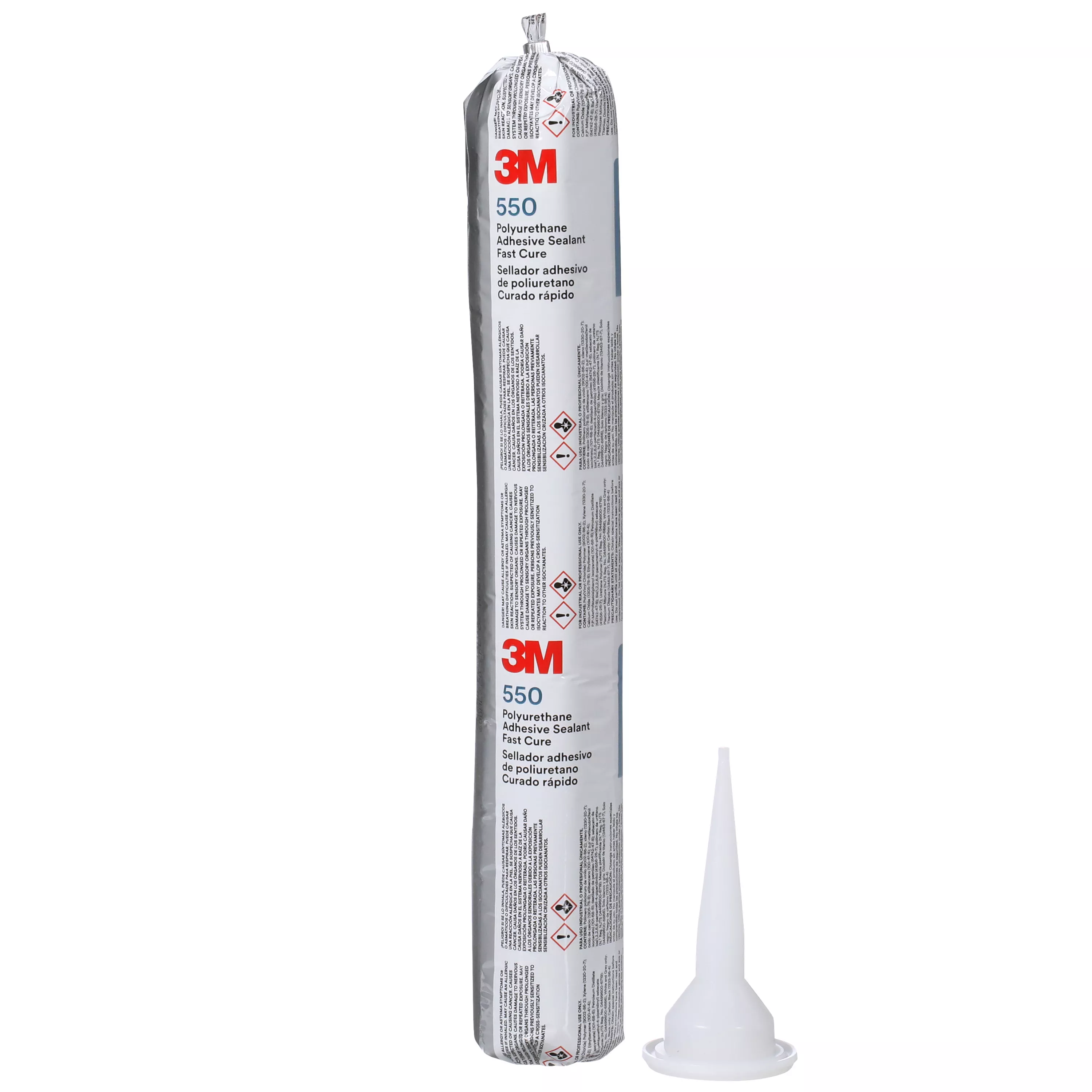 3M™ Polyurethane Adhesive Sealant 550FC Fast Cure, Black, 600 mL Sausage
Pack, 12/Case