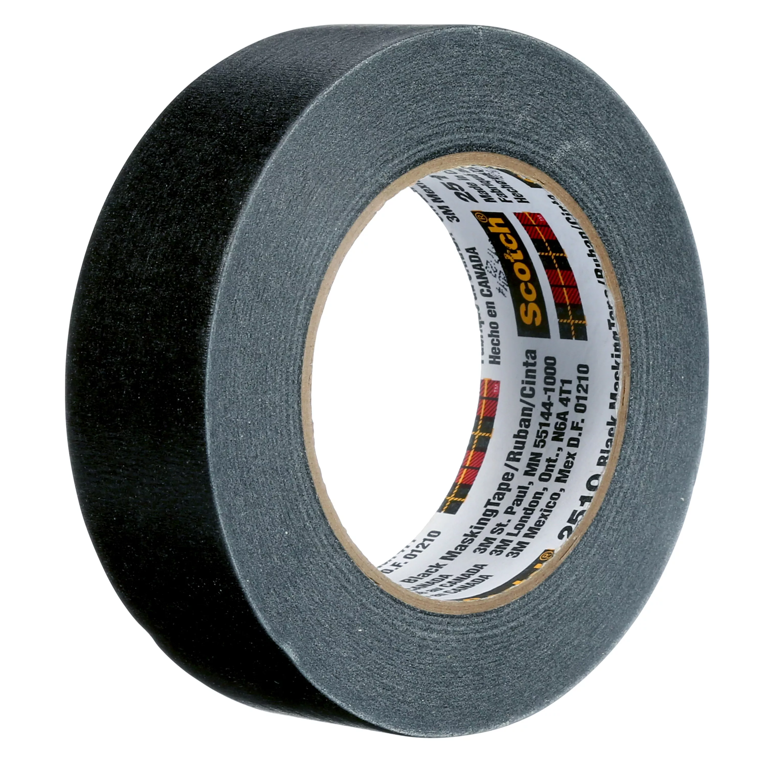 3M™ Sealer Tape 2510 Black, 36 mm x 55 m, 5.6 mil, 24 Roll/Case