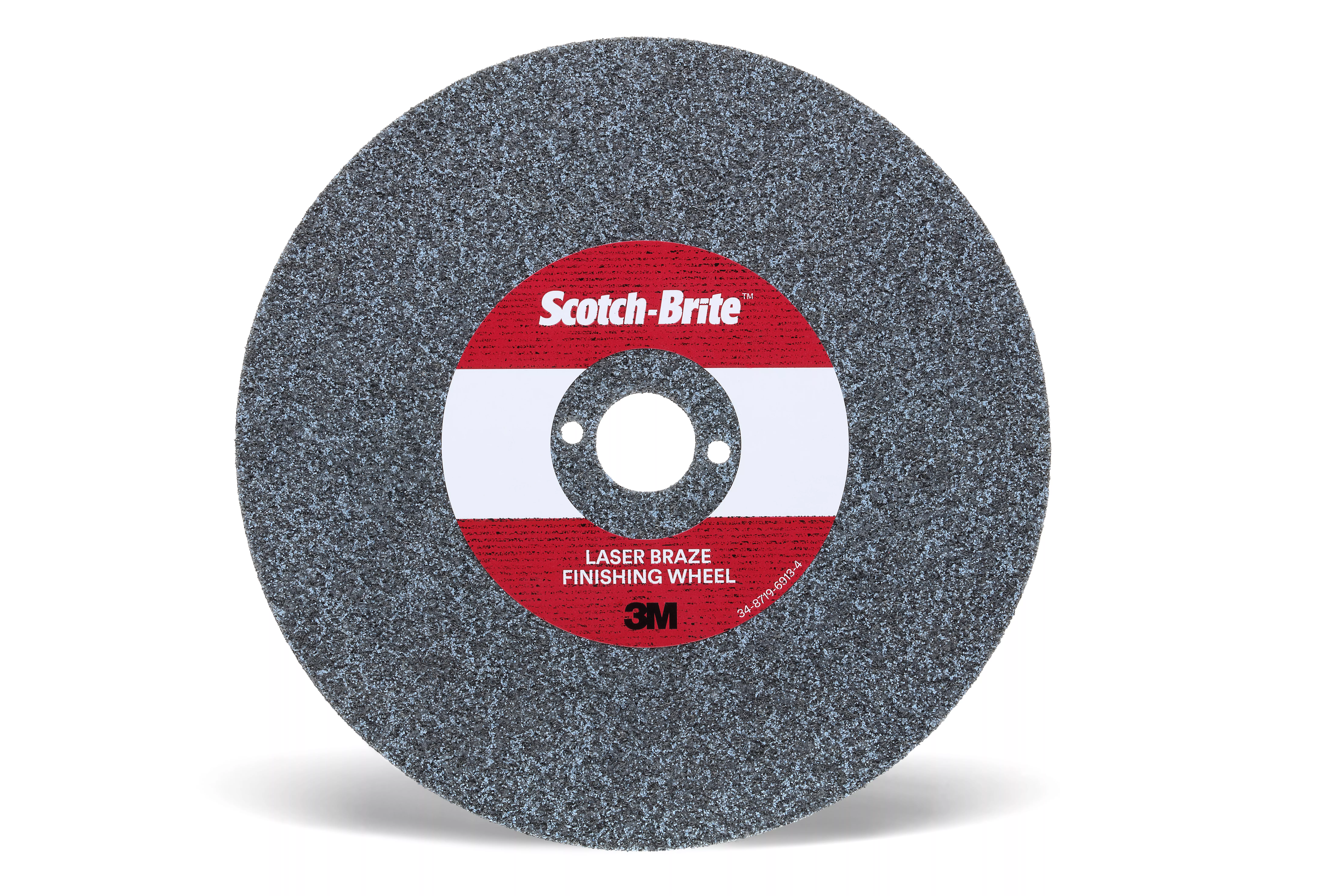 Scotch-Brite™ Laser Braze Finishing Wheel, LB-UW, 4 in x 4.2 mm x 3/8
in, 20 ea/Case