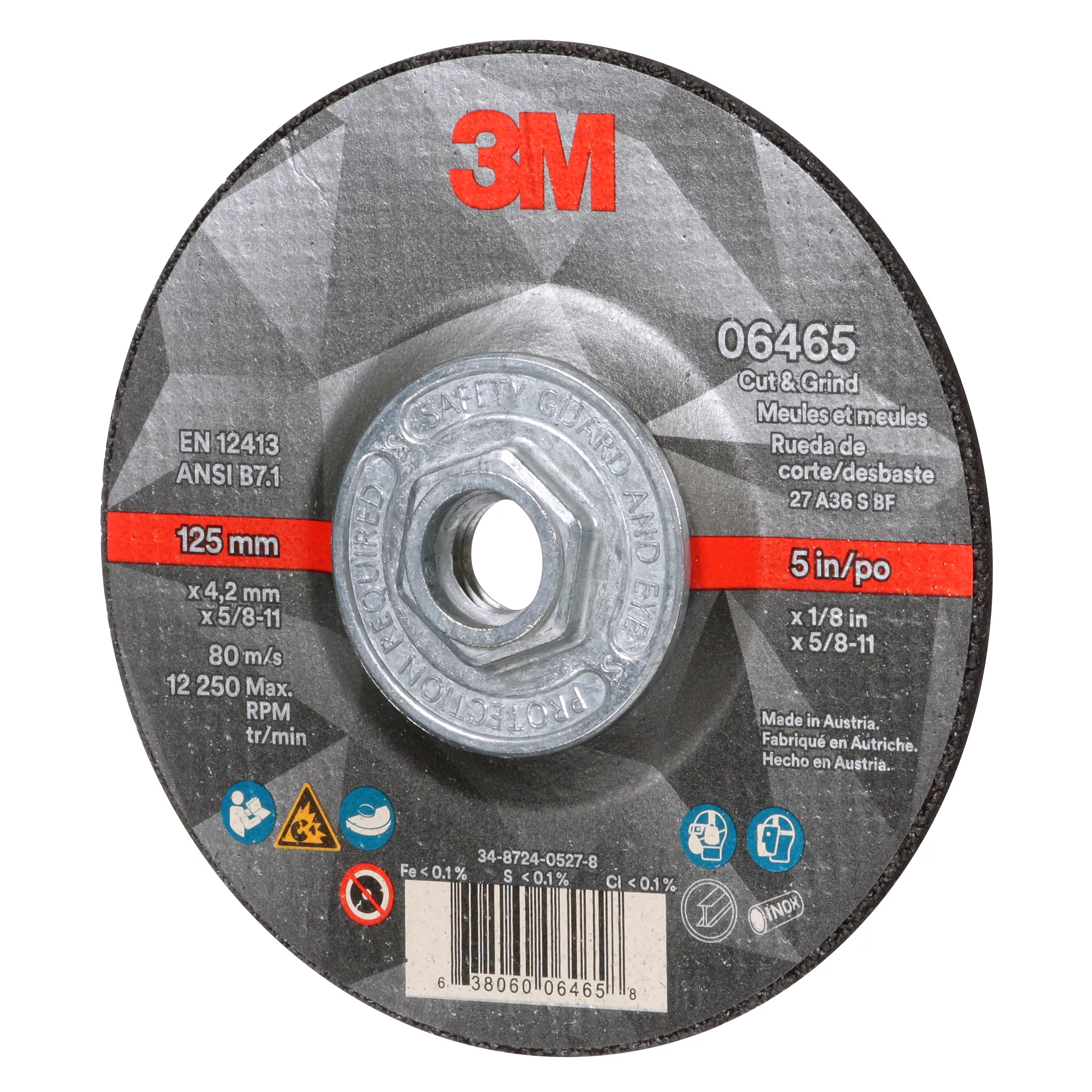 Product Number 06465 | 3M™ Cut & Grind Wheel