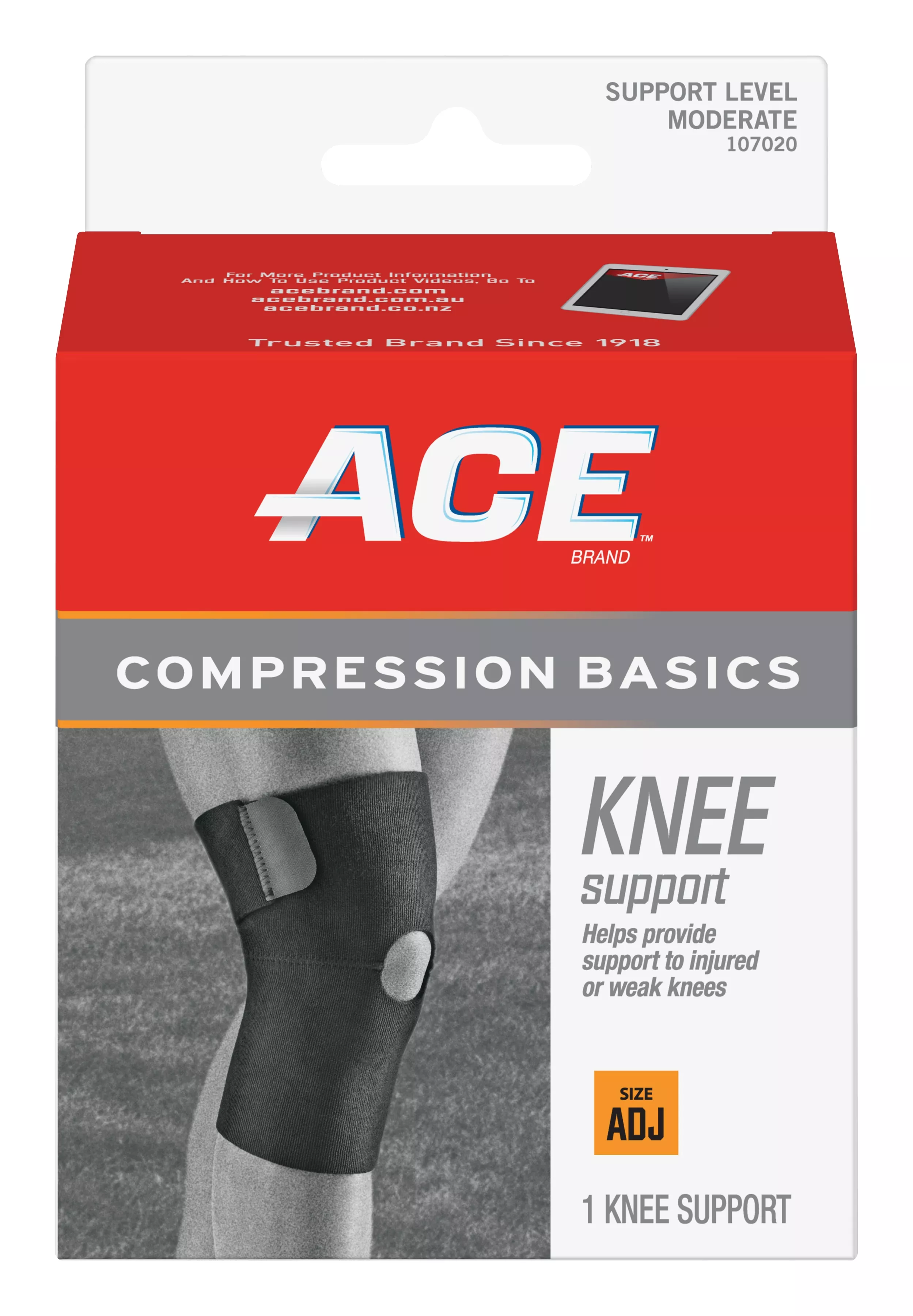 ACE™ Sport Basics Knee Support 107020, Adjustable