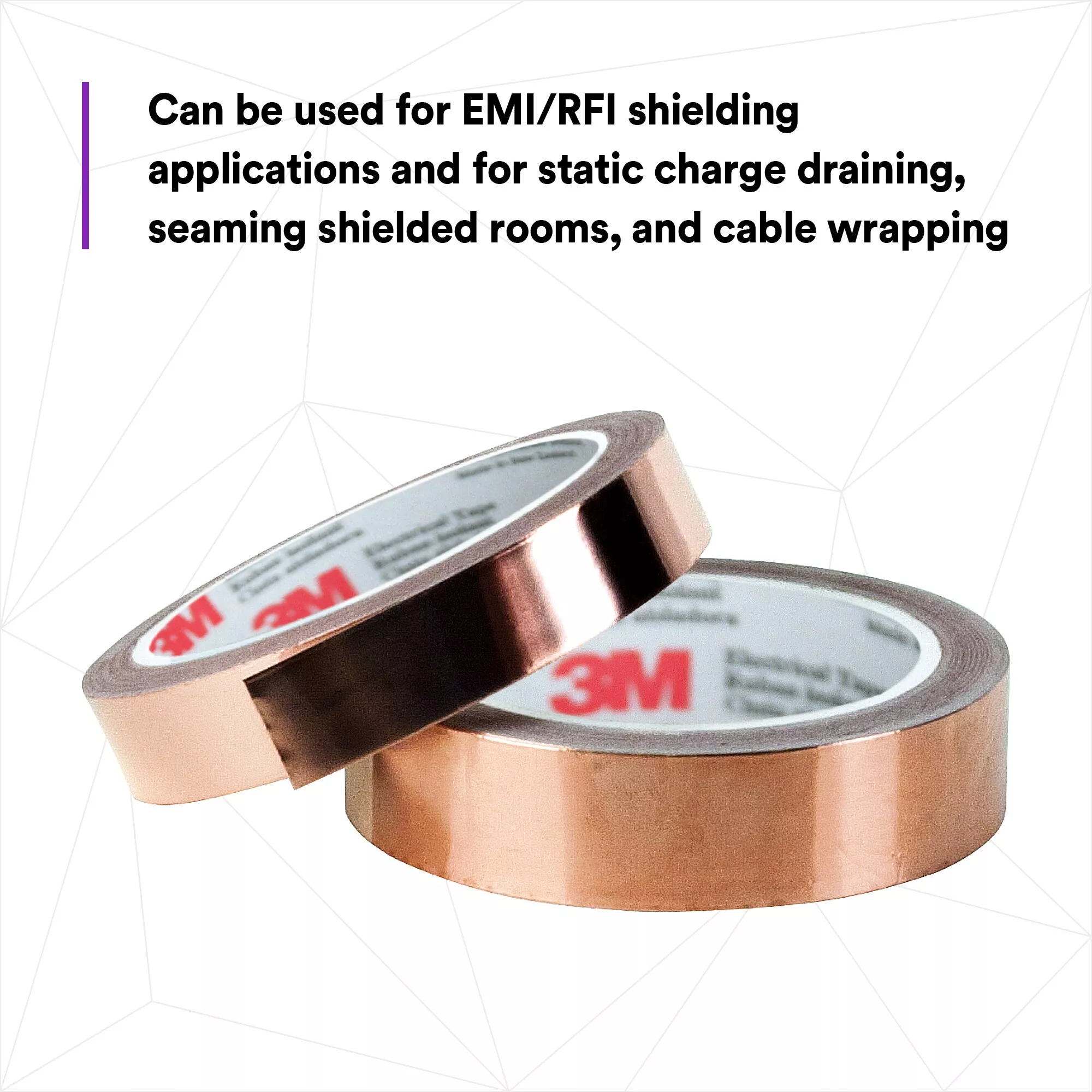SKU 7000132170 | 3M™ EMI Copper Foil Shielding Tape 1181
