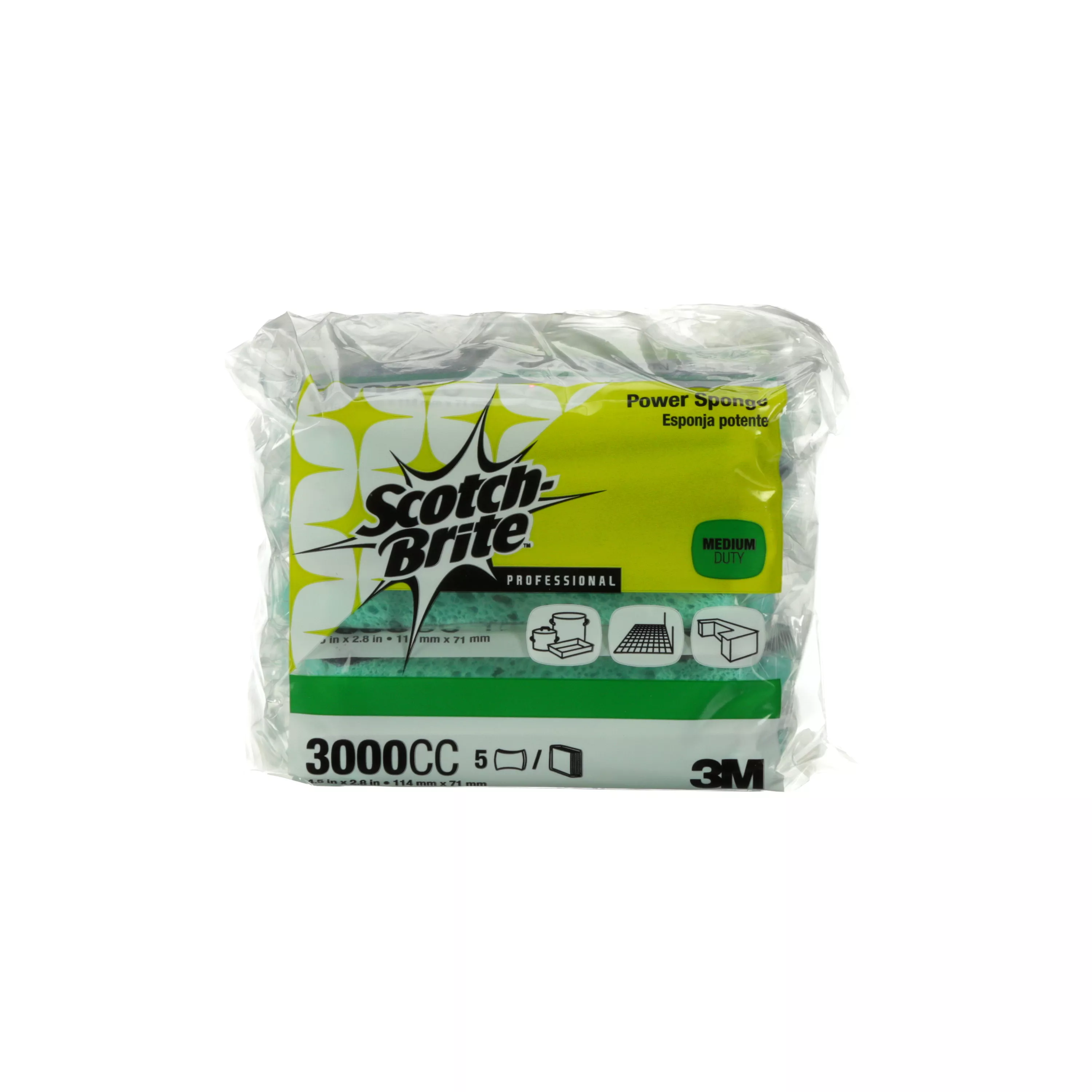 SKU 7010028986 | Scotch-Brite™ Power Sponge 3000CC