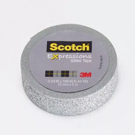 SKU 7100143029 | Scotch® Expressions Glitter Tape C514-SIL