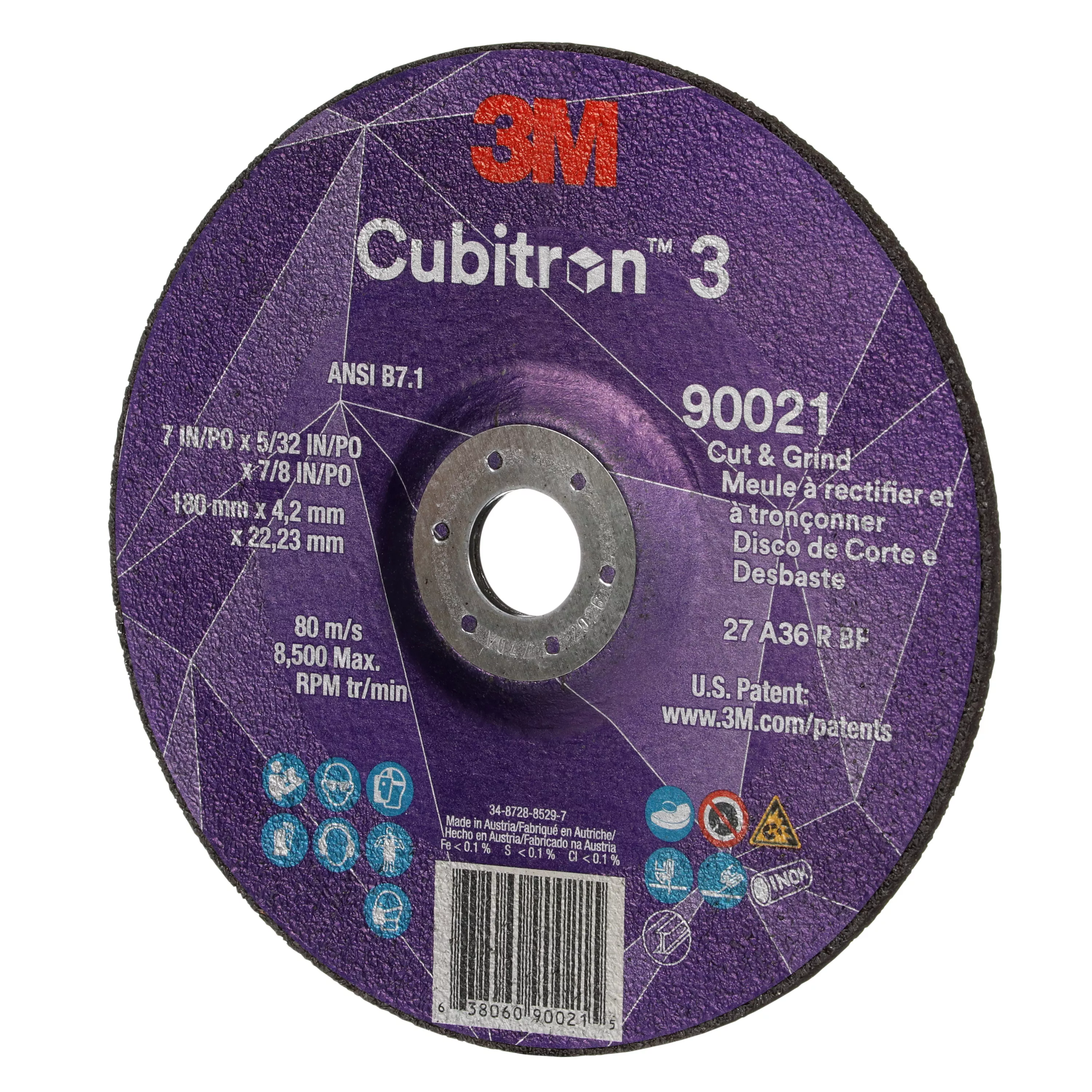 UPC 00638060900215 | 3M™ Cubitron™ 3 Cut and Grind Wheel