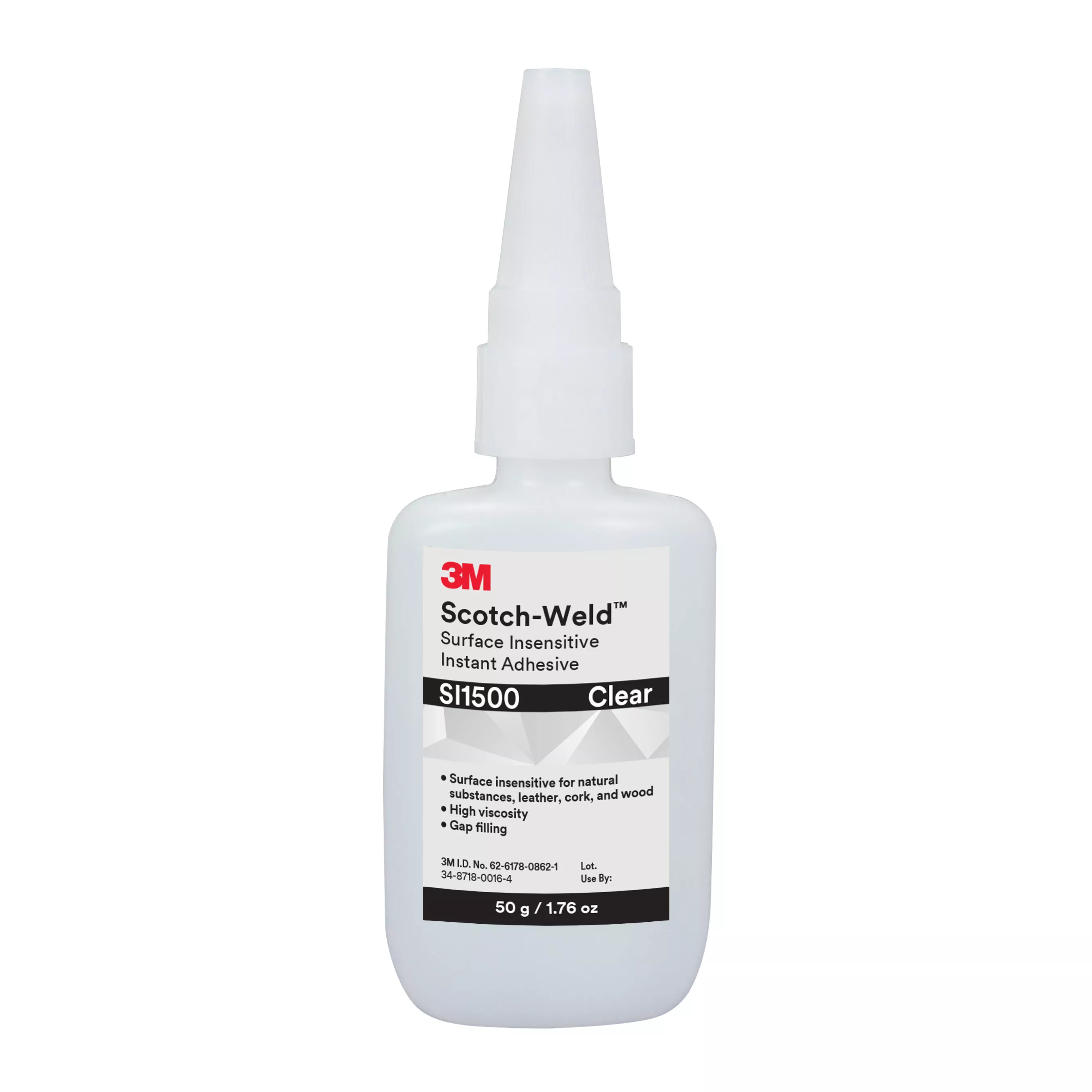3M™ Scotch-Weld™ Surface Insensitive Instant Adhesive SI1500, Clear, 50
Gram, 10 Bottles/Case