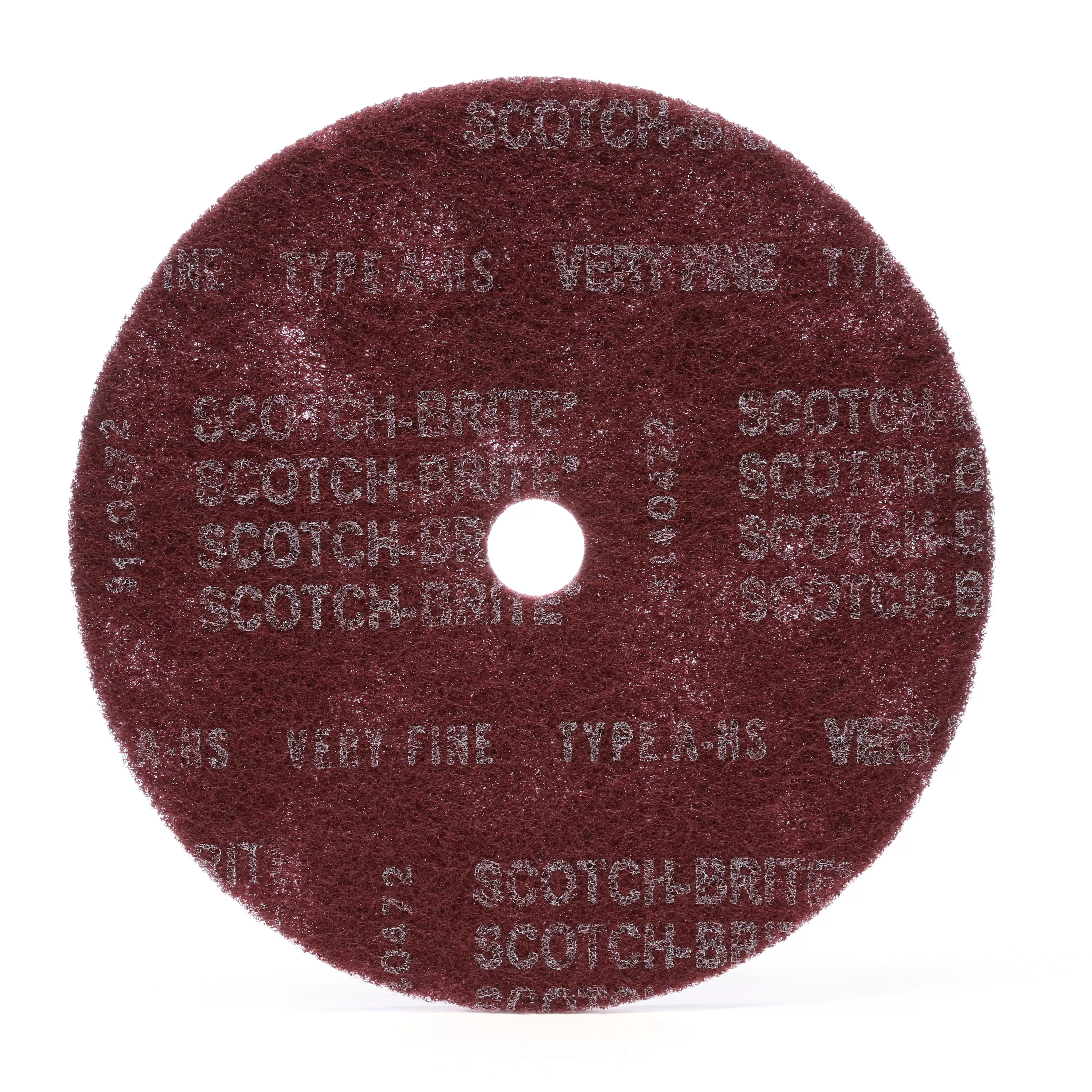 Scotch-Brite™ High Strength Disc, HS-DC, A/O Very Fine, 12 in x 1-1/4
in, 25 ea/Case