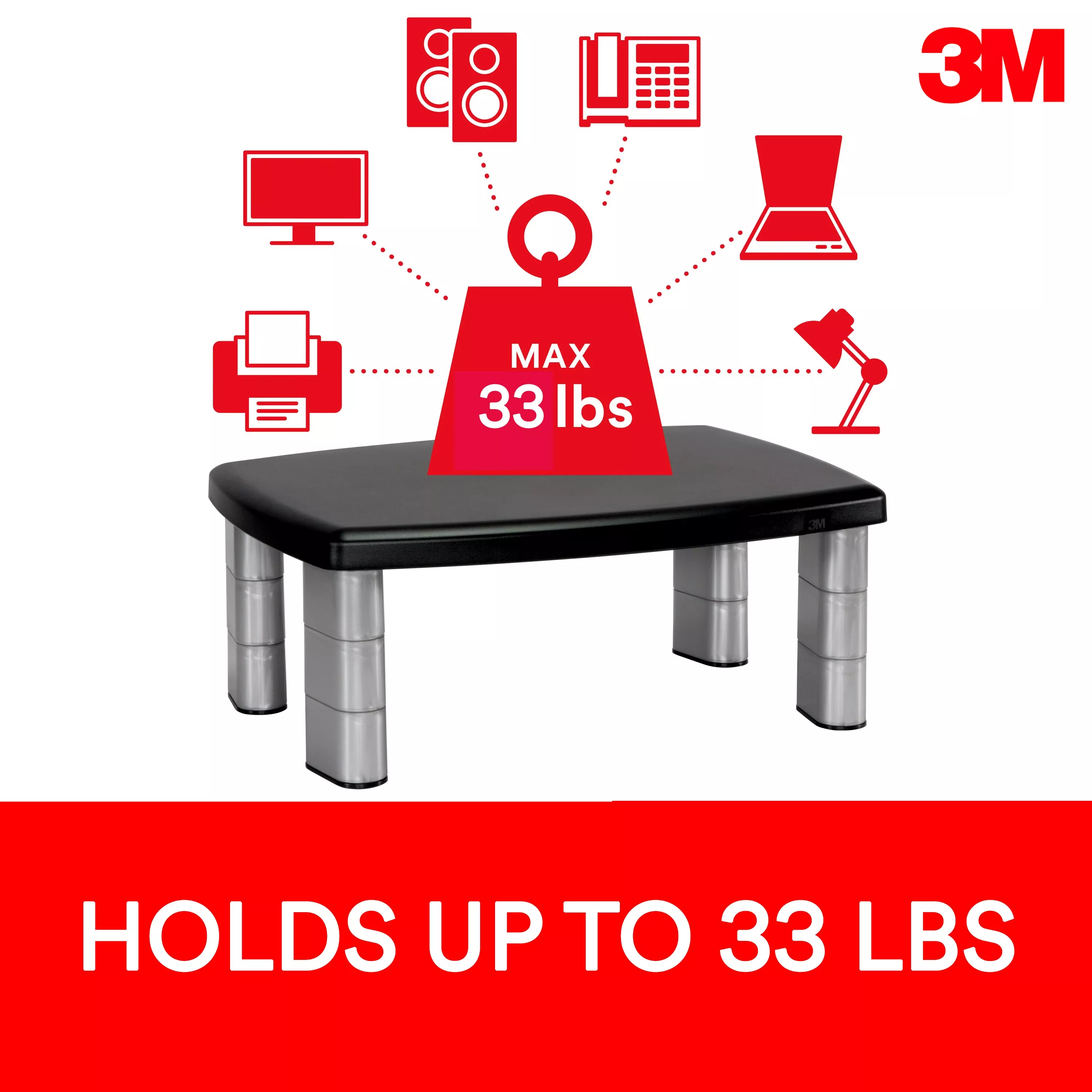 SKU 7100239824 | 3M™ Monitor Stand MS100B