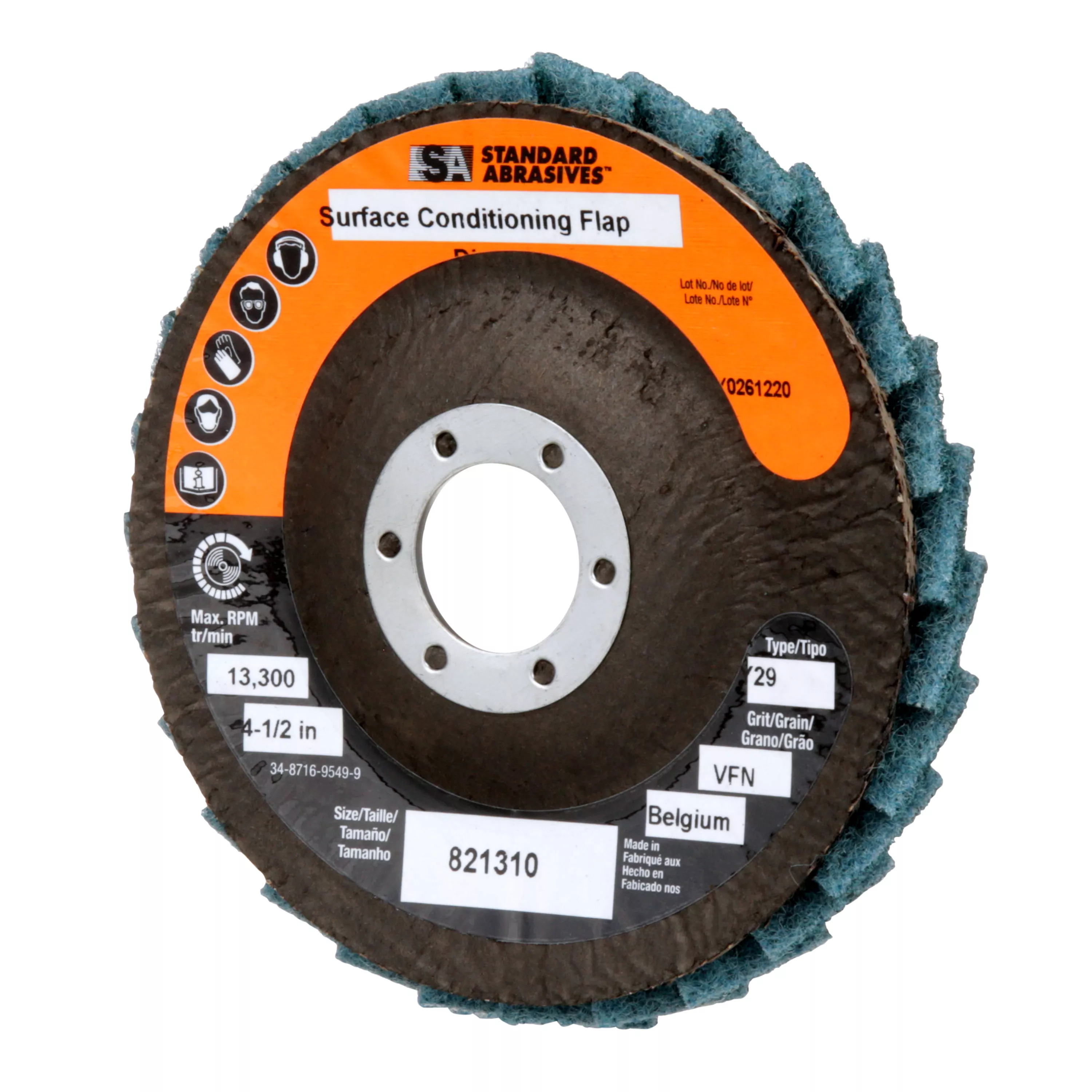 Product Number 821310 | Standard Abrasives™ Surface Conditioning Flap Disc