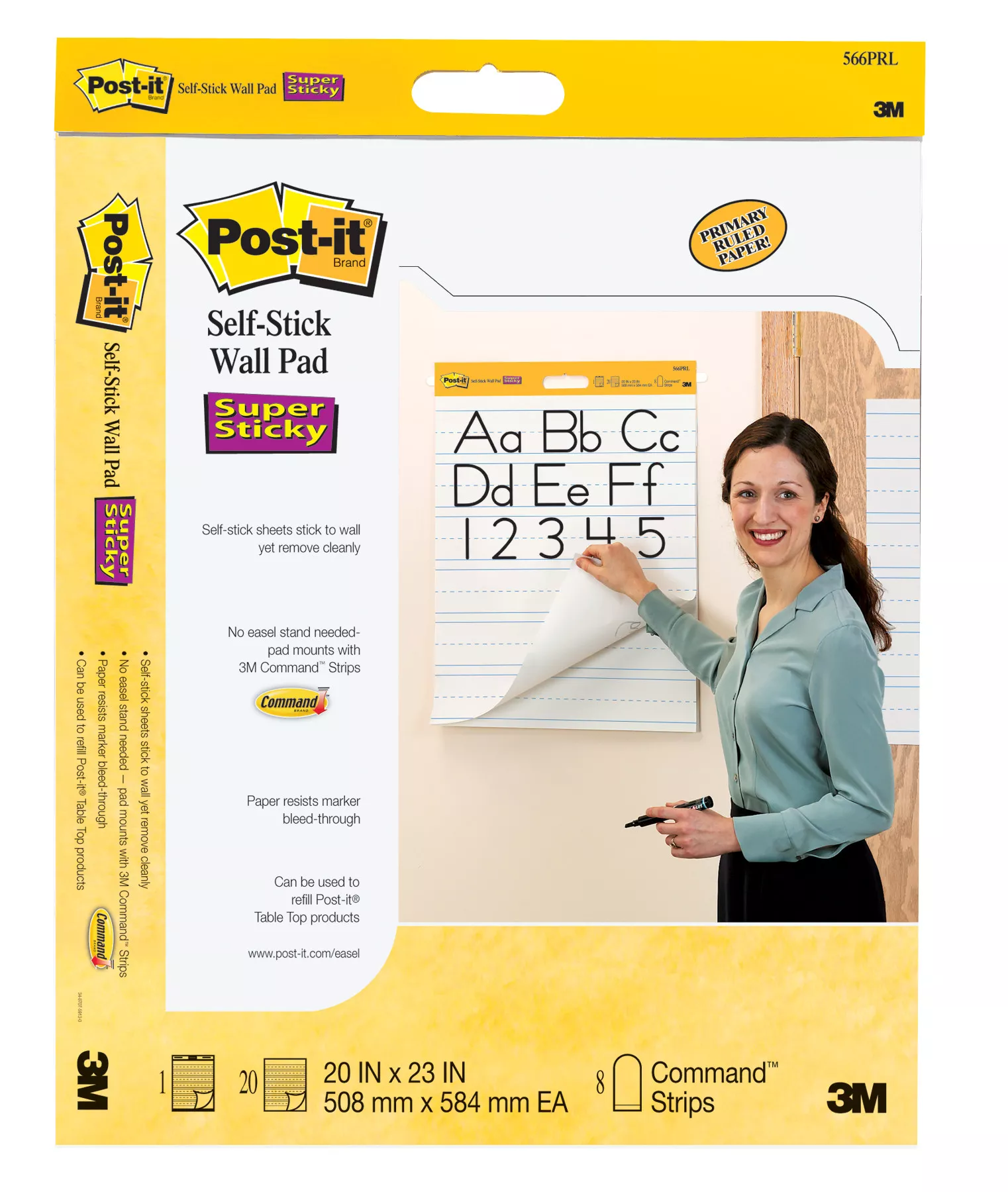 UPC 00051141340876 | Post-it® Self-Stick Wall Pad 566PRL
