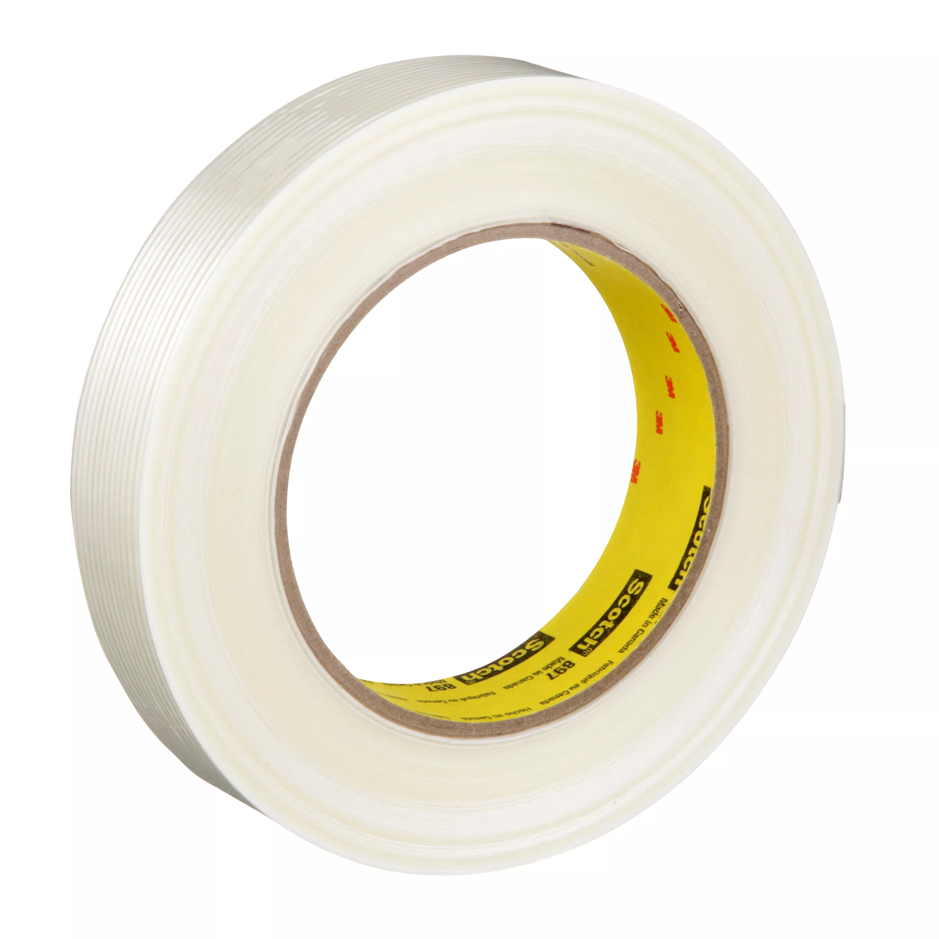 Scotch® Filament Tape 897, Clear, 24 mm x 55 m, 5 mil, 36 Roll/Case