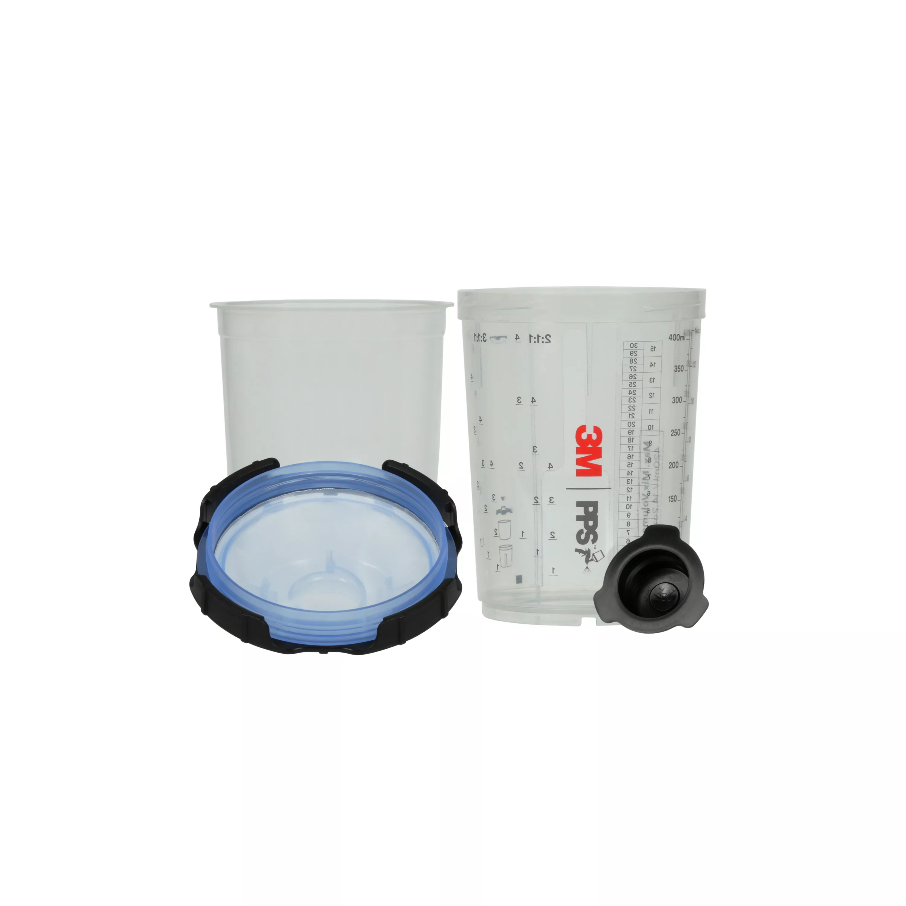 3M™ PPS™ Series 2.0 Spray Cup System Kit, 26312, Midi (13.5 fl oz, 400
mL), 125 Micron Filter, 1 kit per case