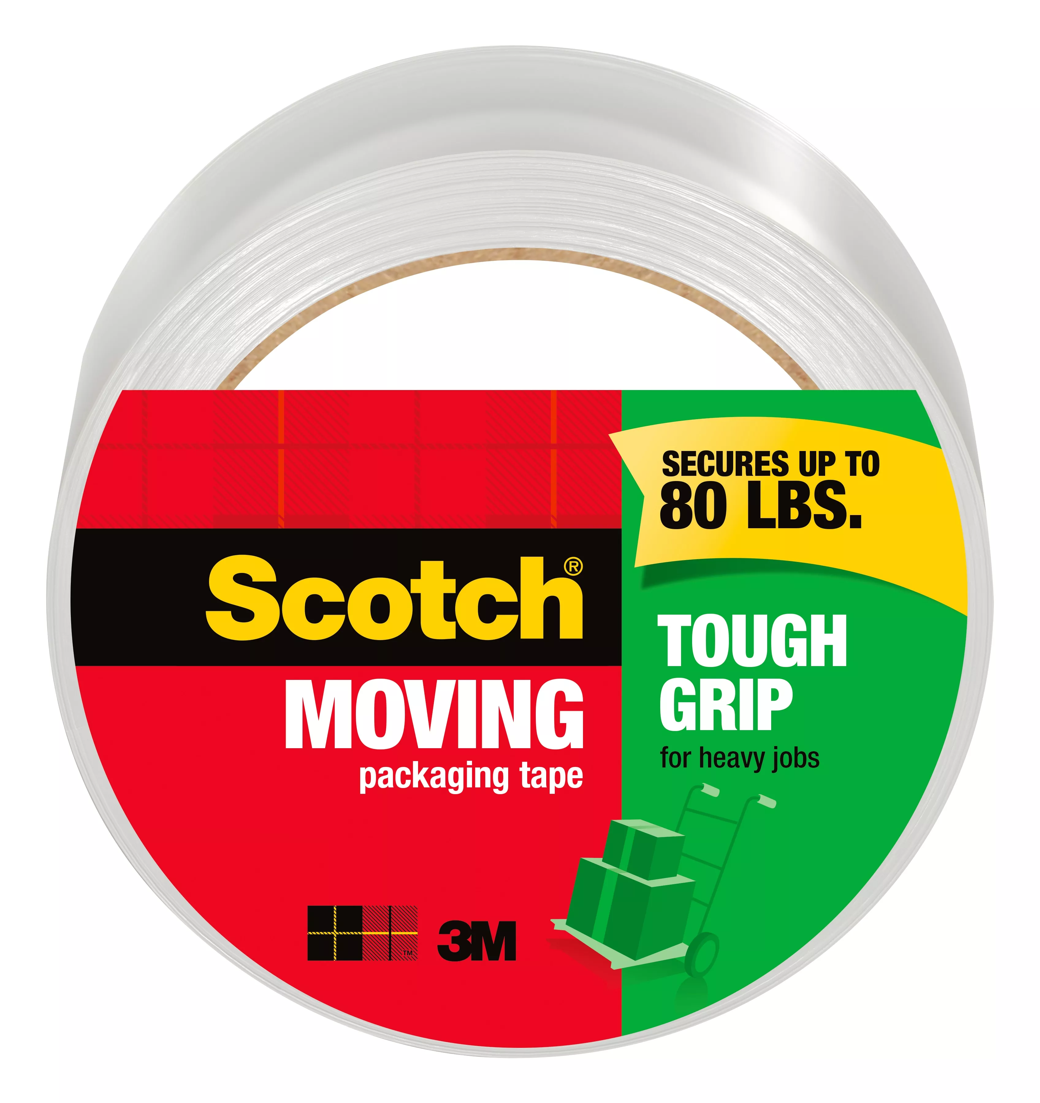 Scotch® Tough Grip Moving Packaging Tape 3500, 1.88 in. x 54.6 yd., 1
Roll/Pack
