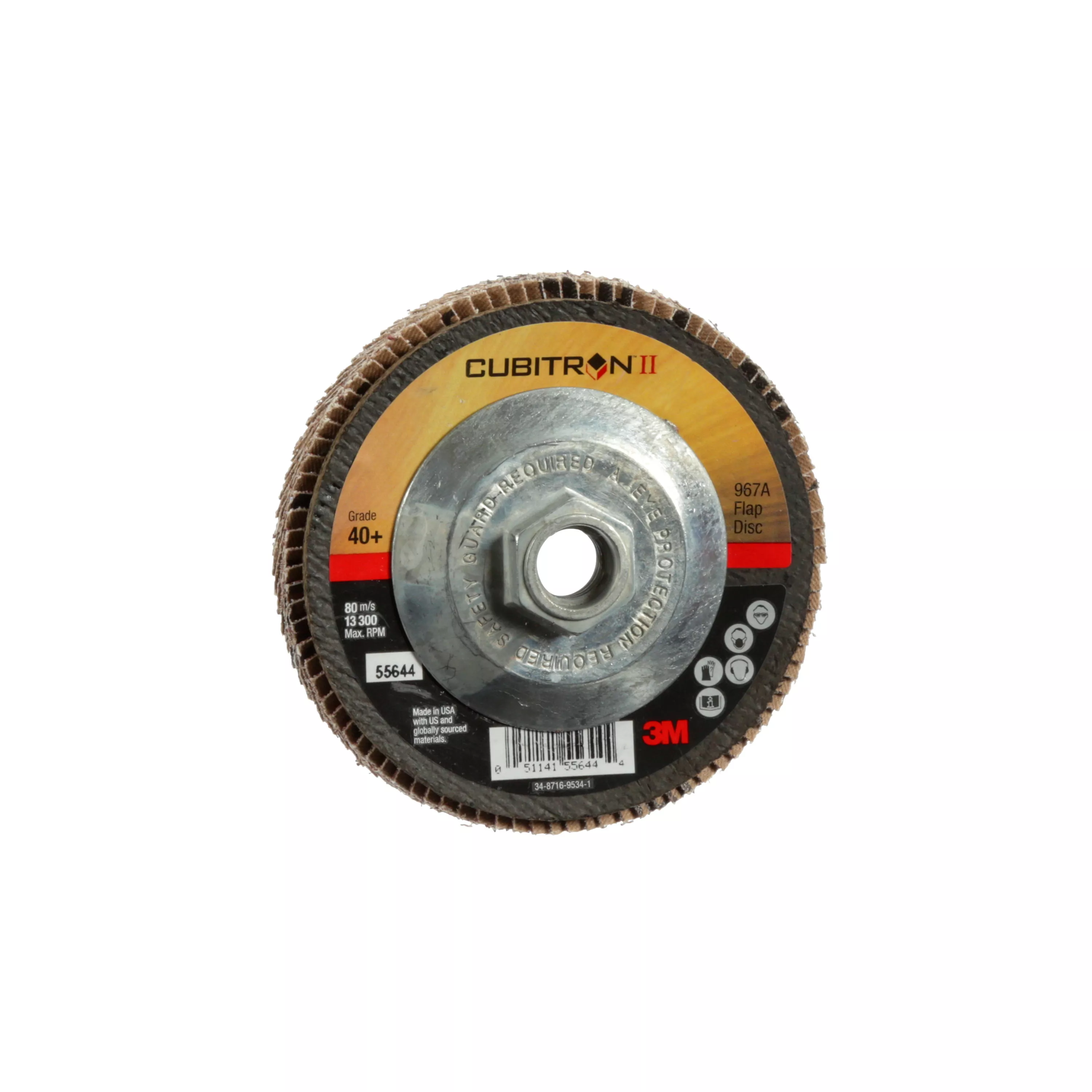 SKU 7010363306 | 3M™ Cubitron™ II Flap Disc 967A