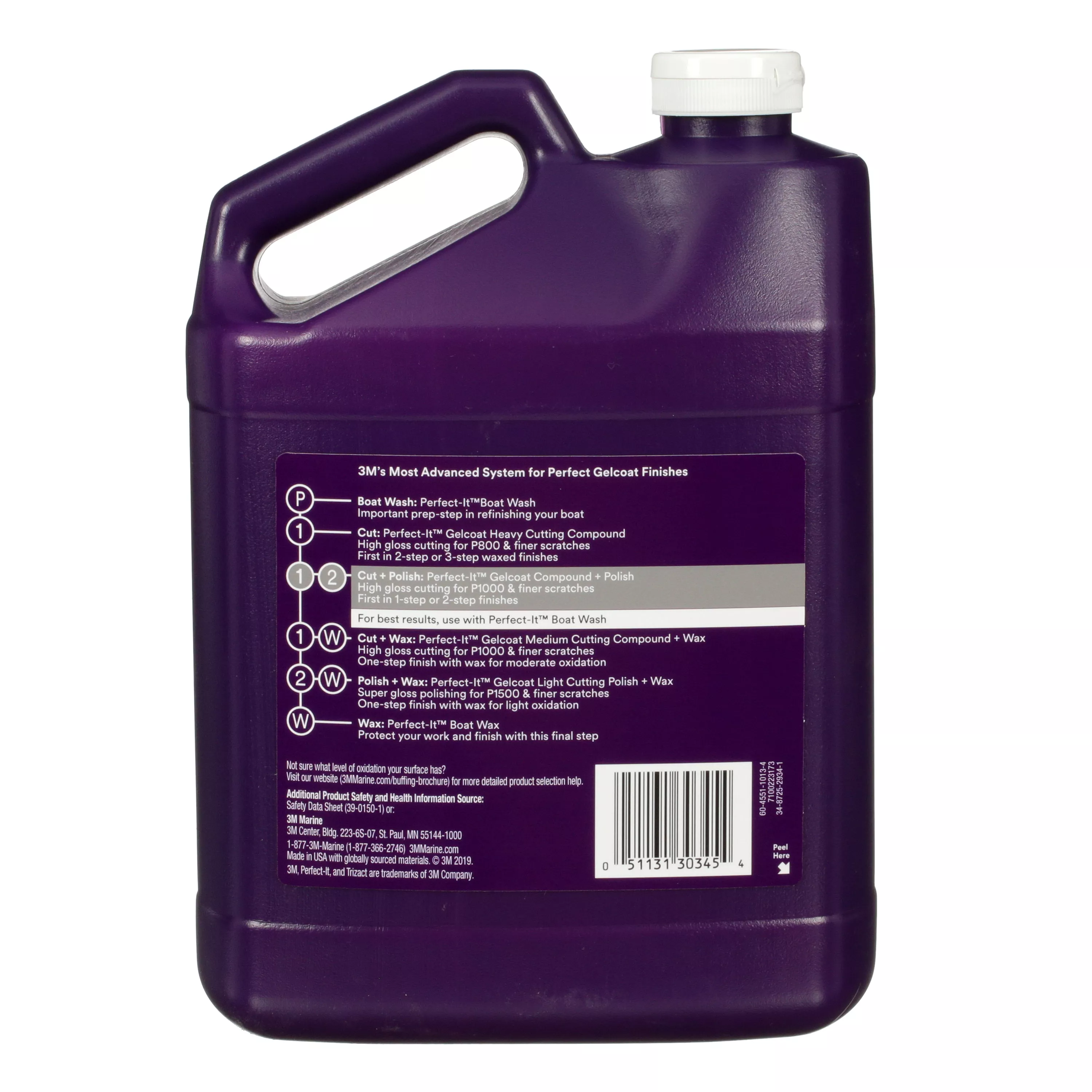 Product Number 30345 | 3M™ Perfect-It™ Gelcoat Compound + Polish 30345
