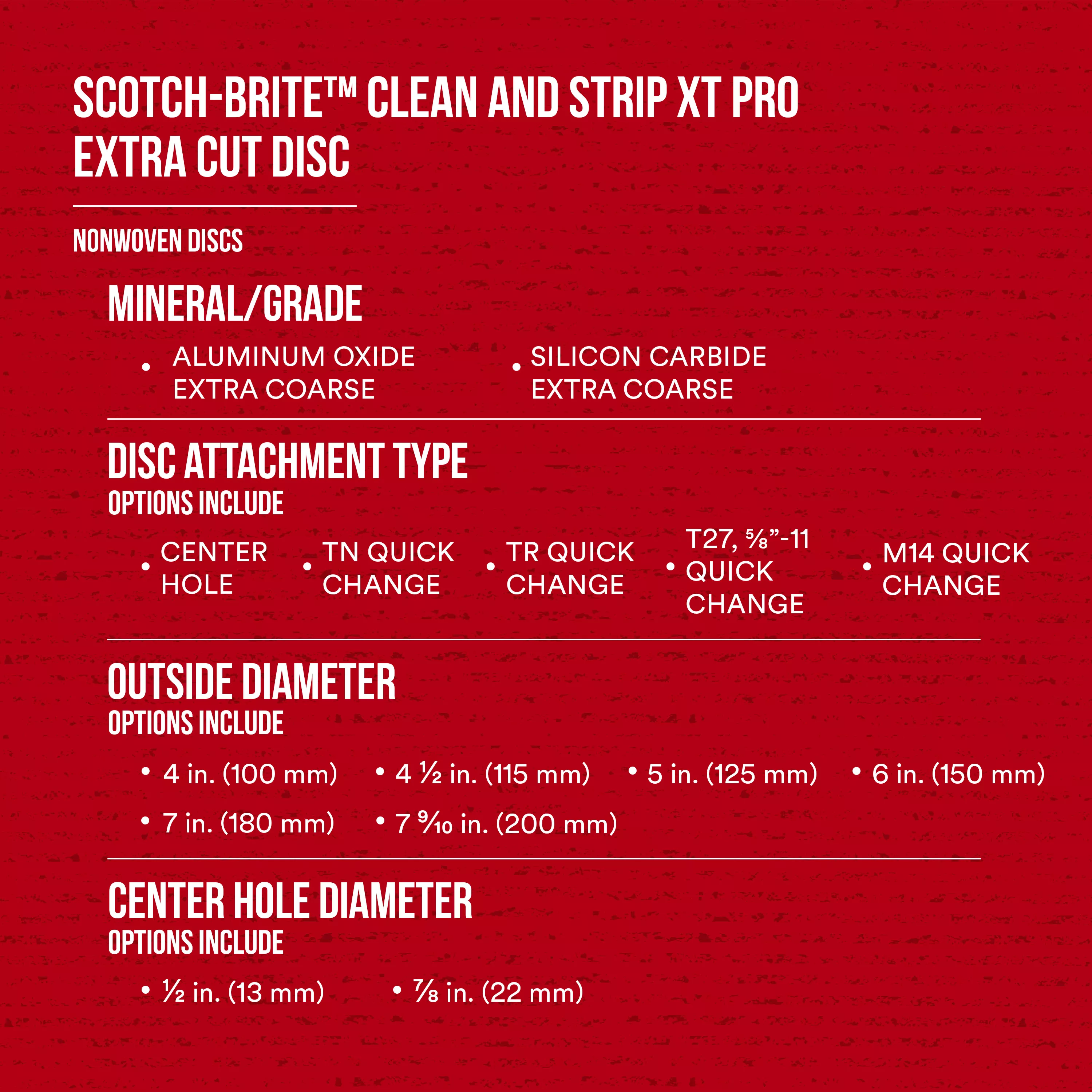 SKU 7100258729 | Scotch-Brite™ Clean and Strip XT Pro Extra Cut Disc