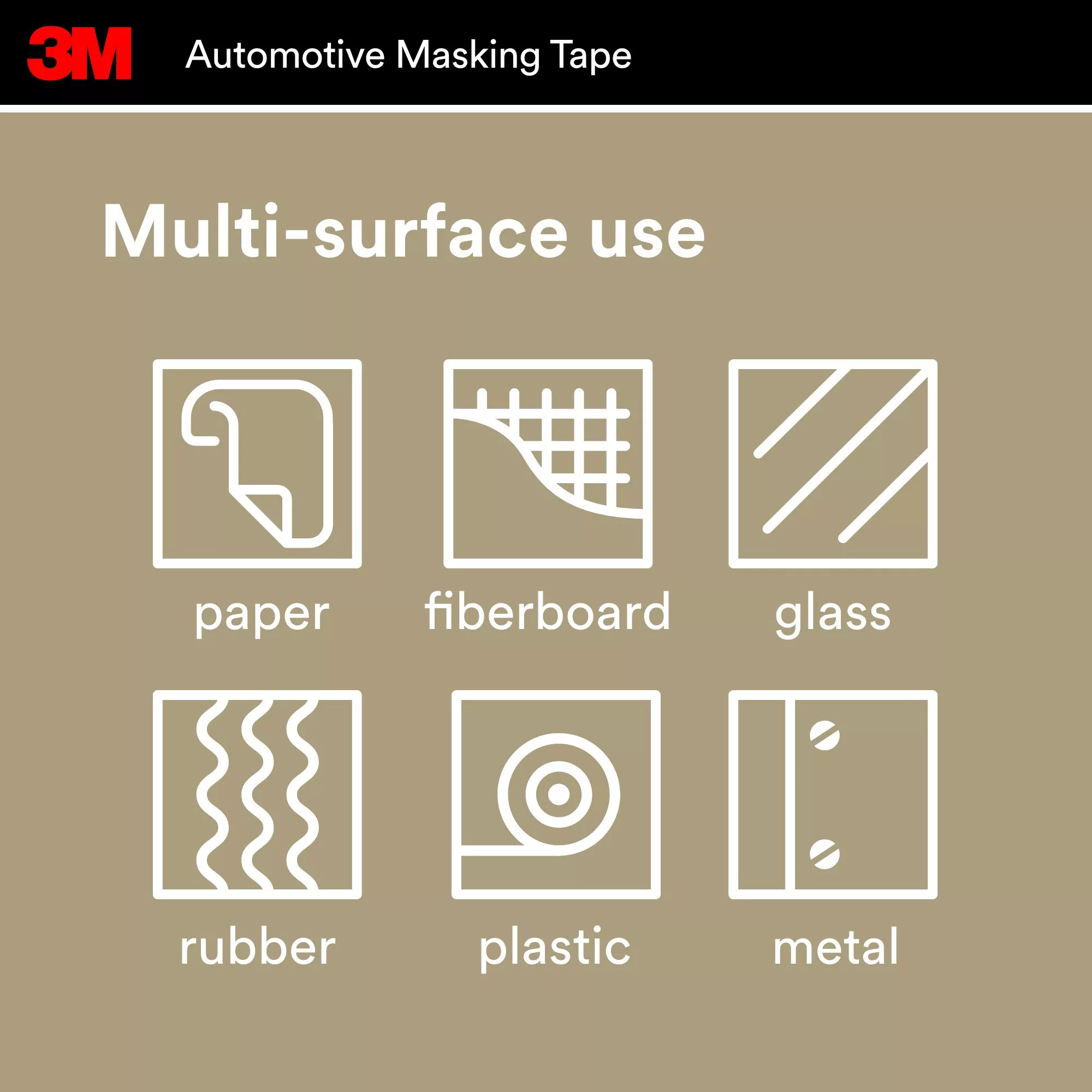 SKU 7100255773 | 3M™ Automotive Masking Tape 03432ESF