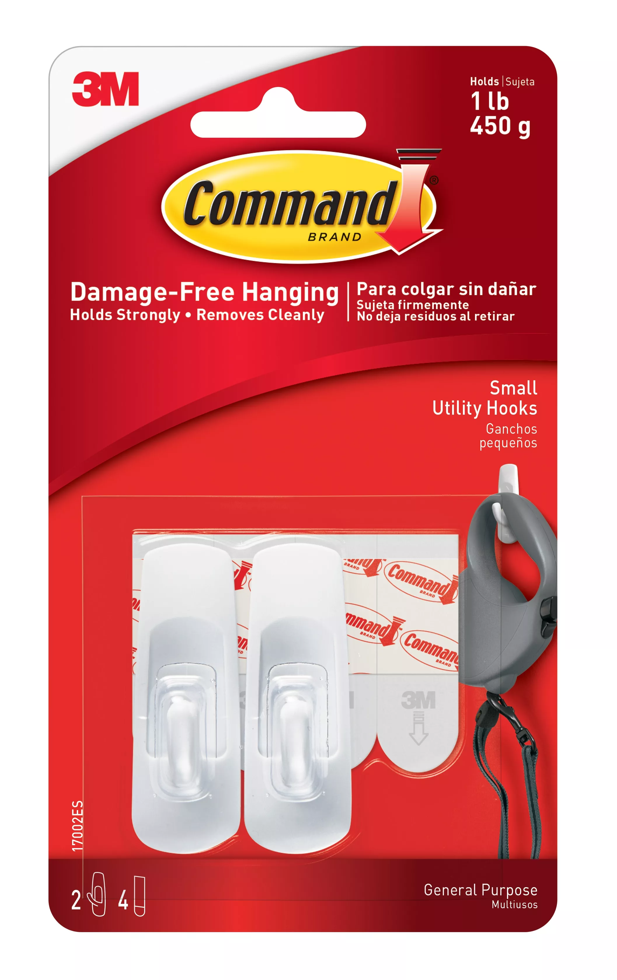 Command™ General Purpose Utility 17002ANZ, Small Hook, 6 Pack/Bag, 6
Bag/Case