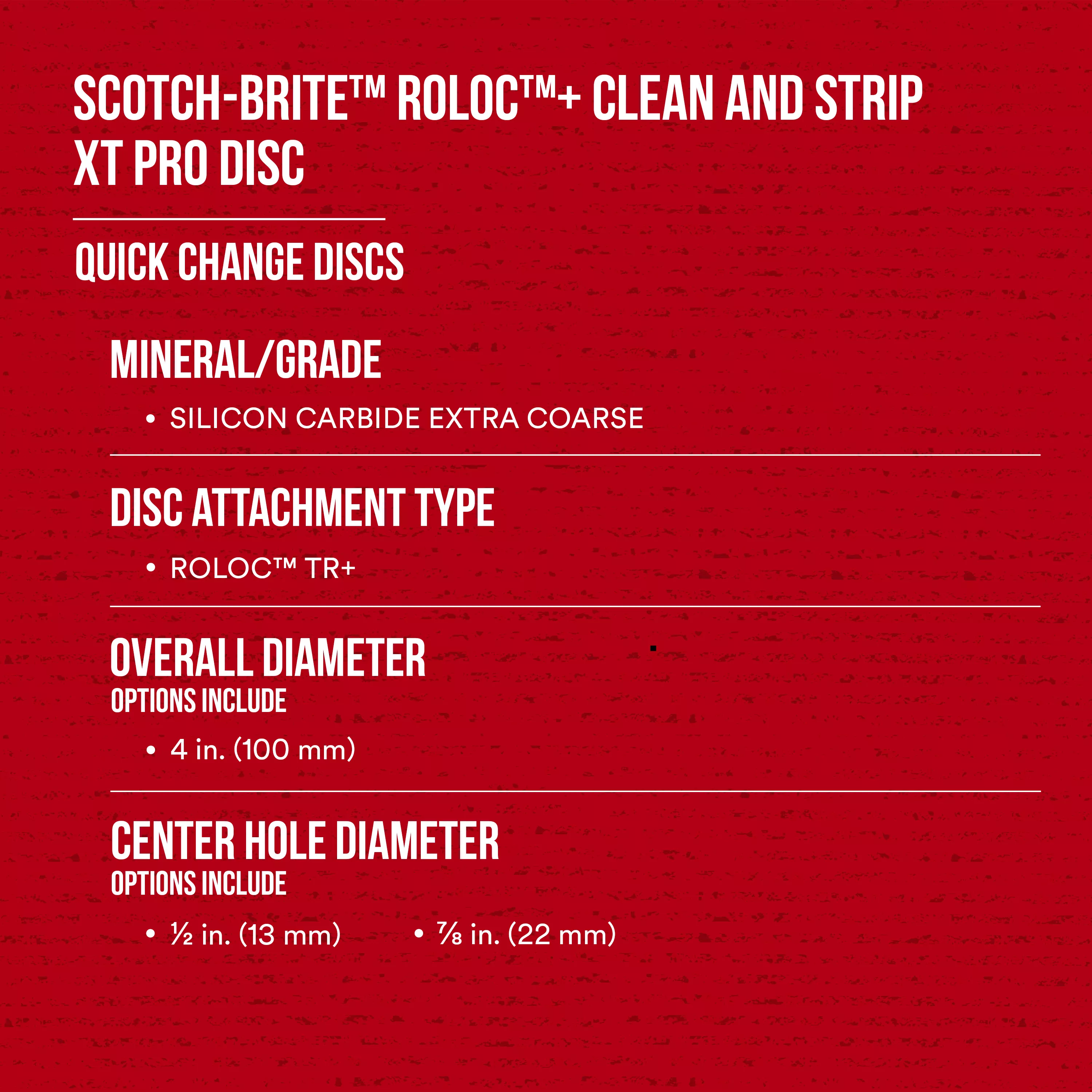 SKU 7100173794 | Scotch-Brite™ Roloc™+ Clean and Strip XT Pro Disc