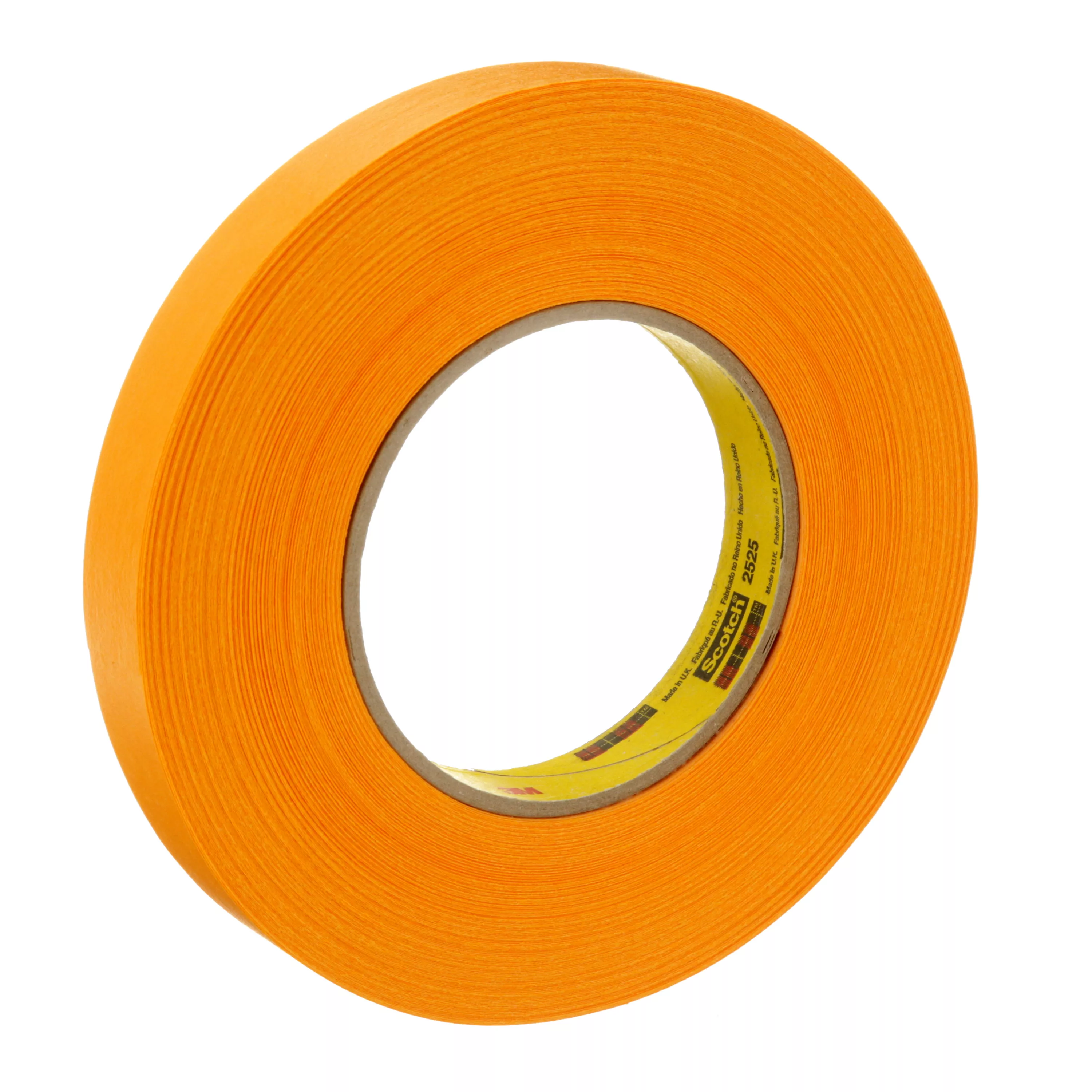 3M™ Performance Flatback Tape 2525, Orange, 18 mm x 55 m, 9.5 mil, 48
Rolls/Case