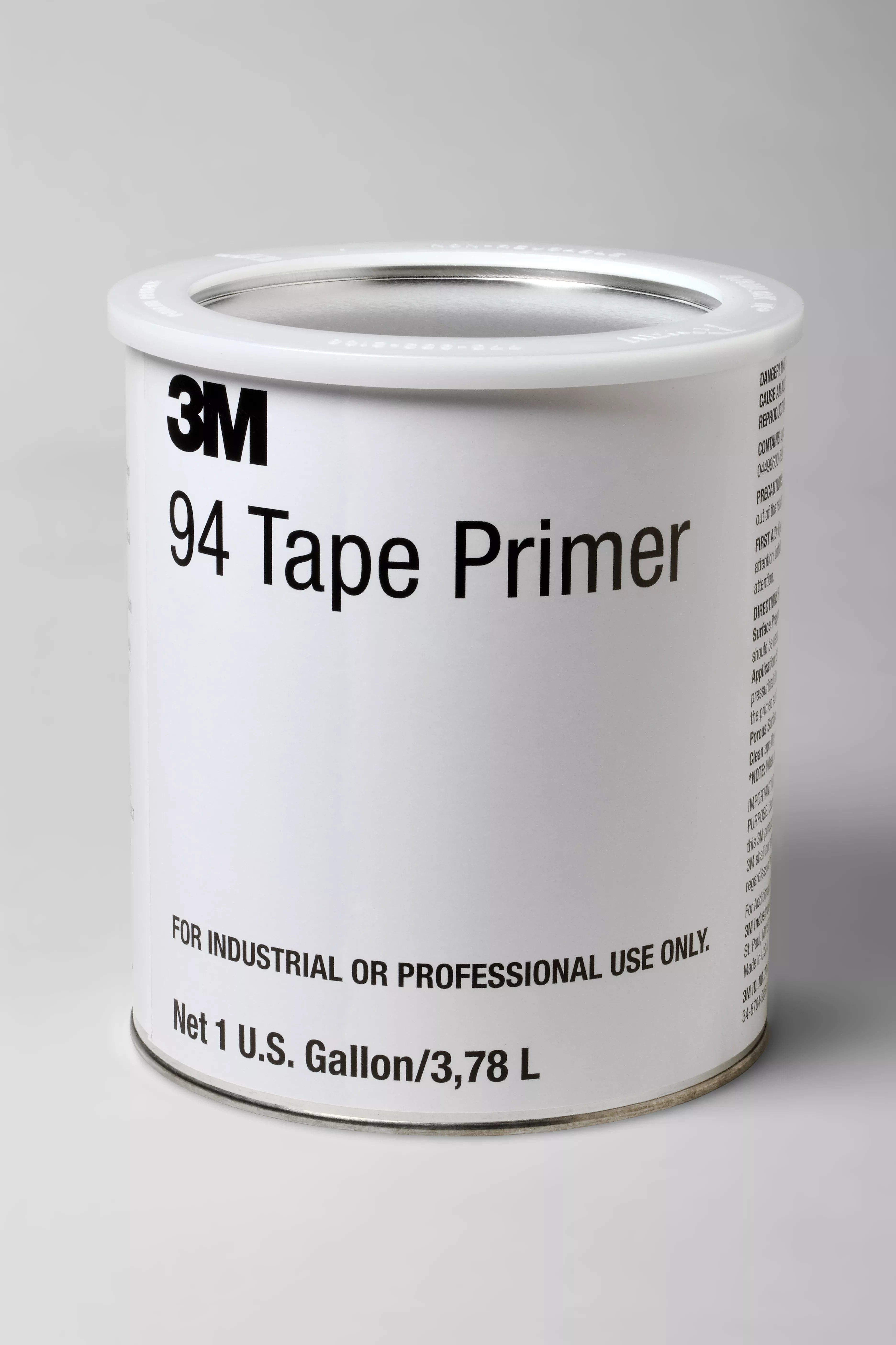3M™ Tape Primer 94, Light Yellow, 1 Gallon Drum (Can), 4 Bottles/Case