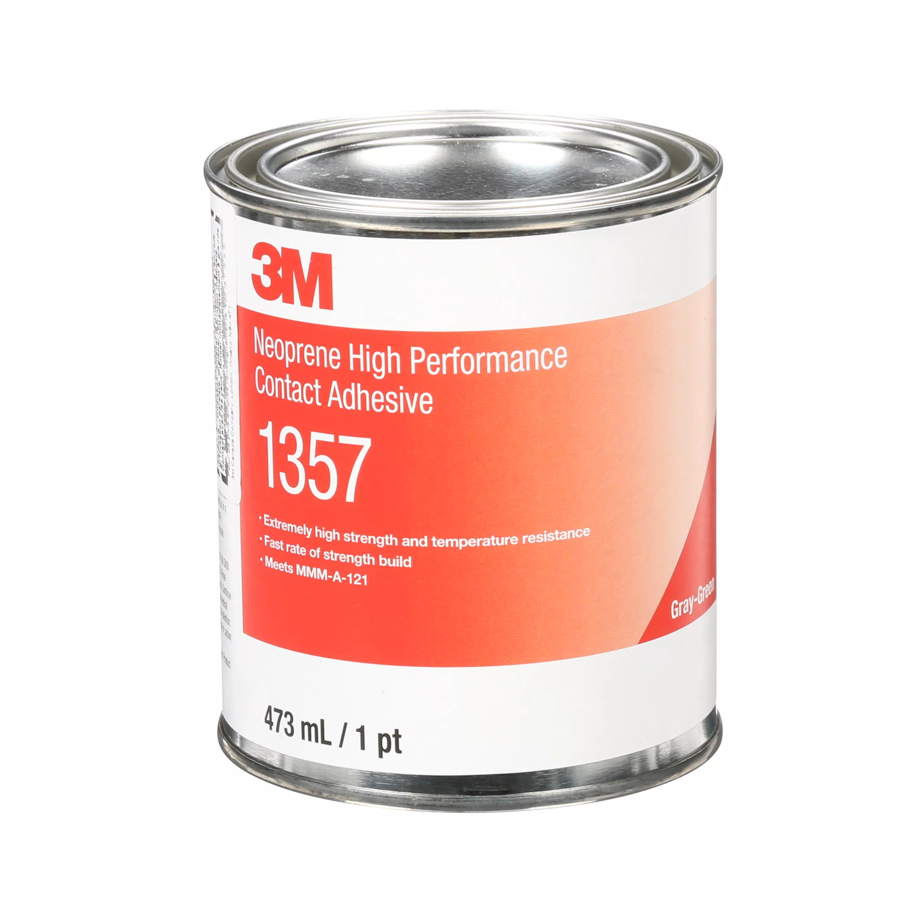 3M™ Neoprene High Performance Contact Adhesive 1357, Gray-Green, 1 Pin,
12 Can/Case