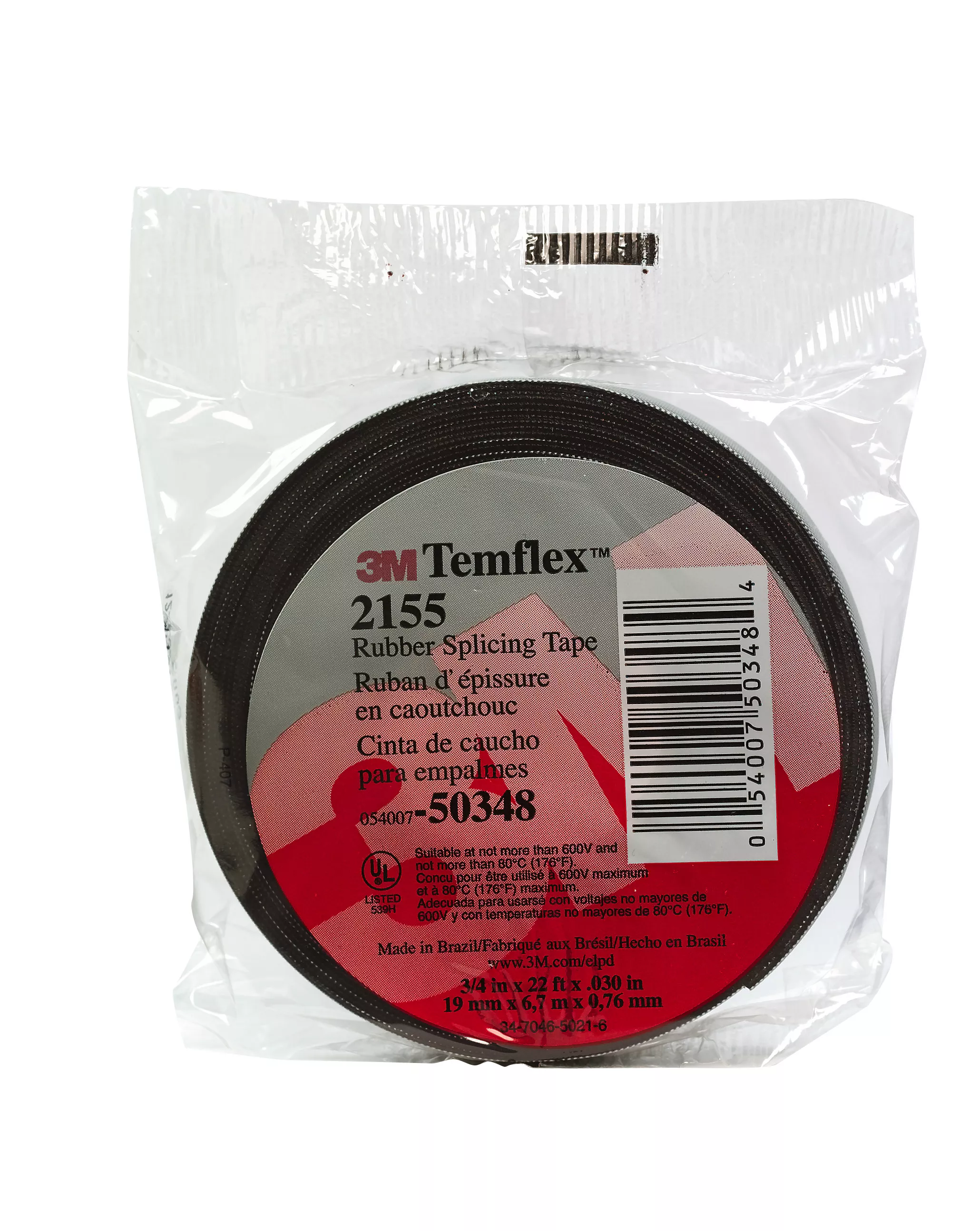 SKU 7000089970 | 3M™ Temflex™ Rubber Splicing Tape 2155