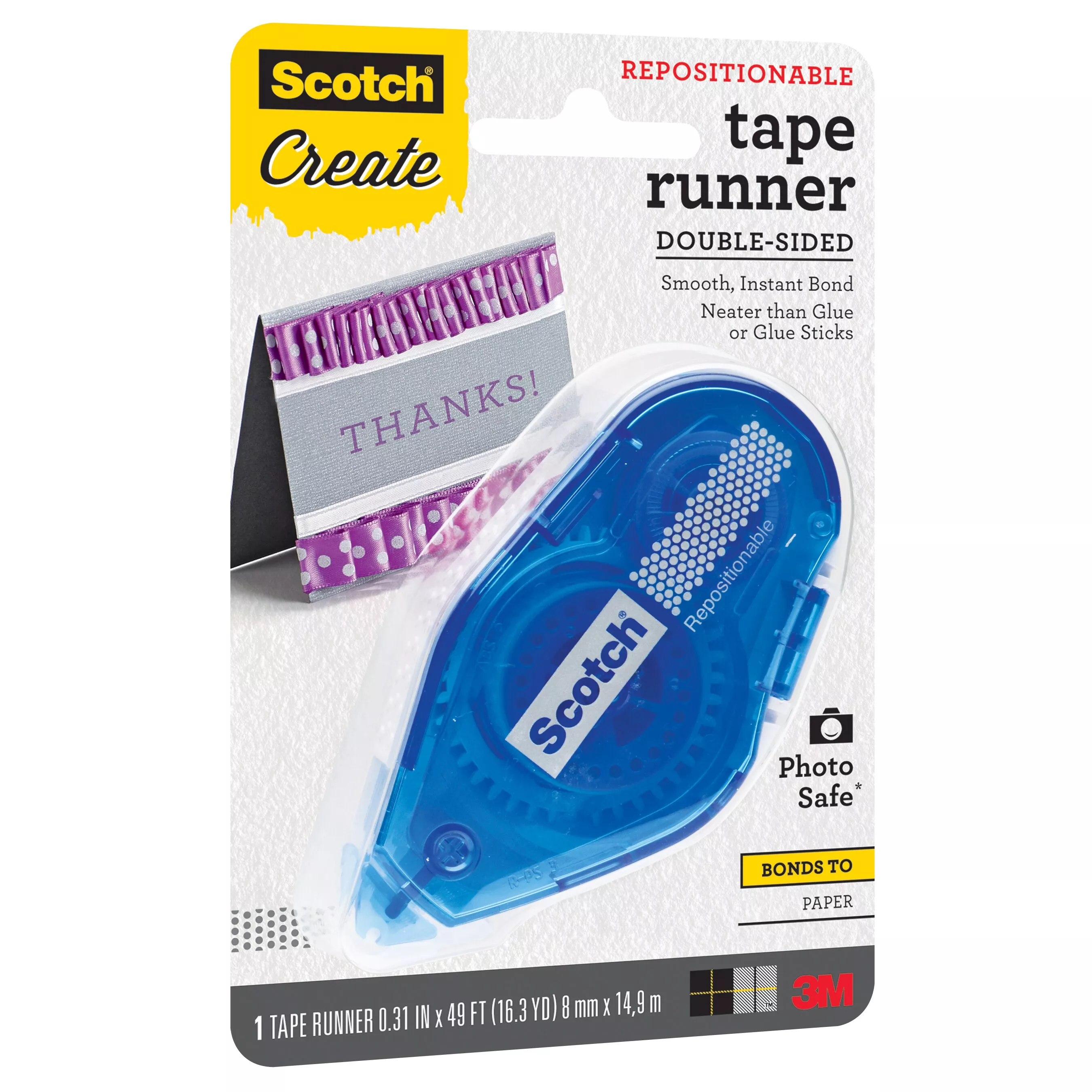 Product Number 055-RPS-CFT | Scotch® Tape Runner Repositionable 055-RPS-CFT