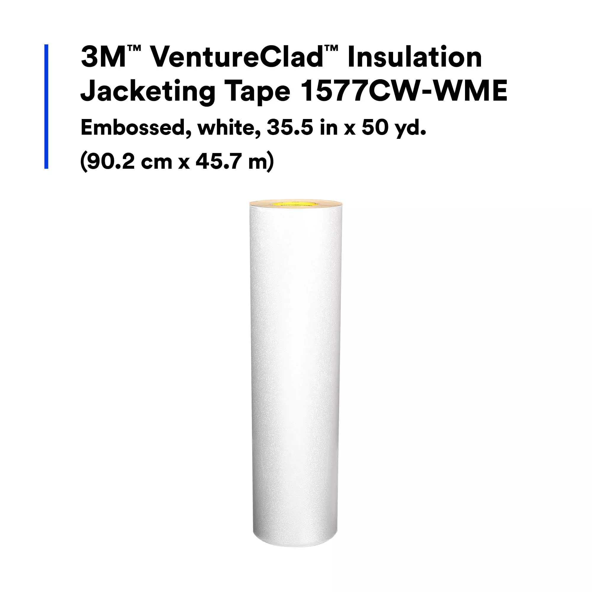 SKU 7100043813 | 3M™ VentureClad™ Insulation Jacketing Tape 1577CW-WME
