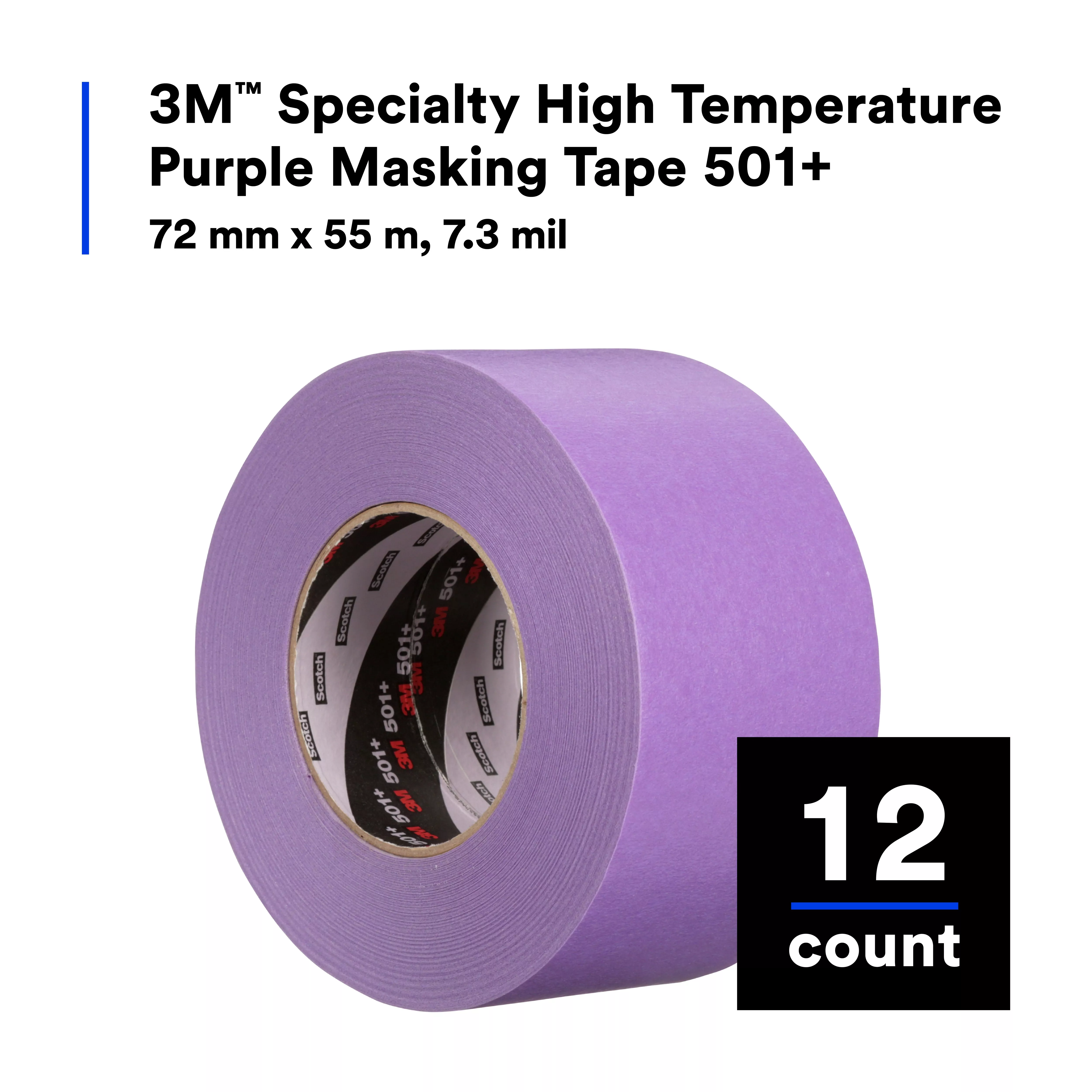 Product Number 501+ | 3M™ Specialty High Temperature Masking Tape 501+