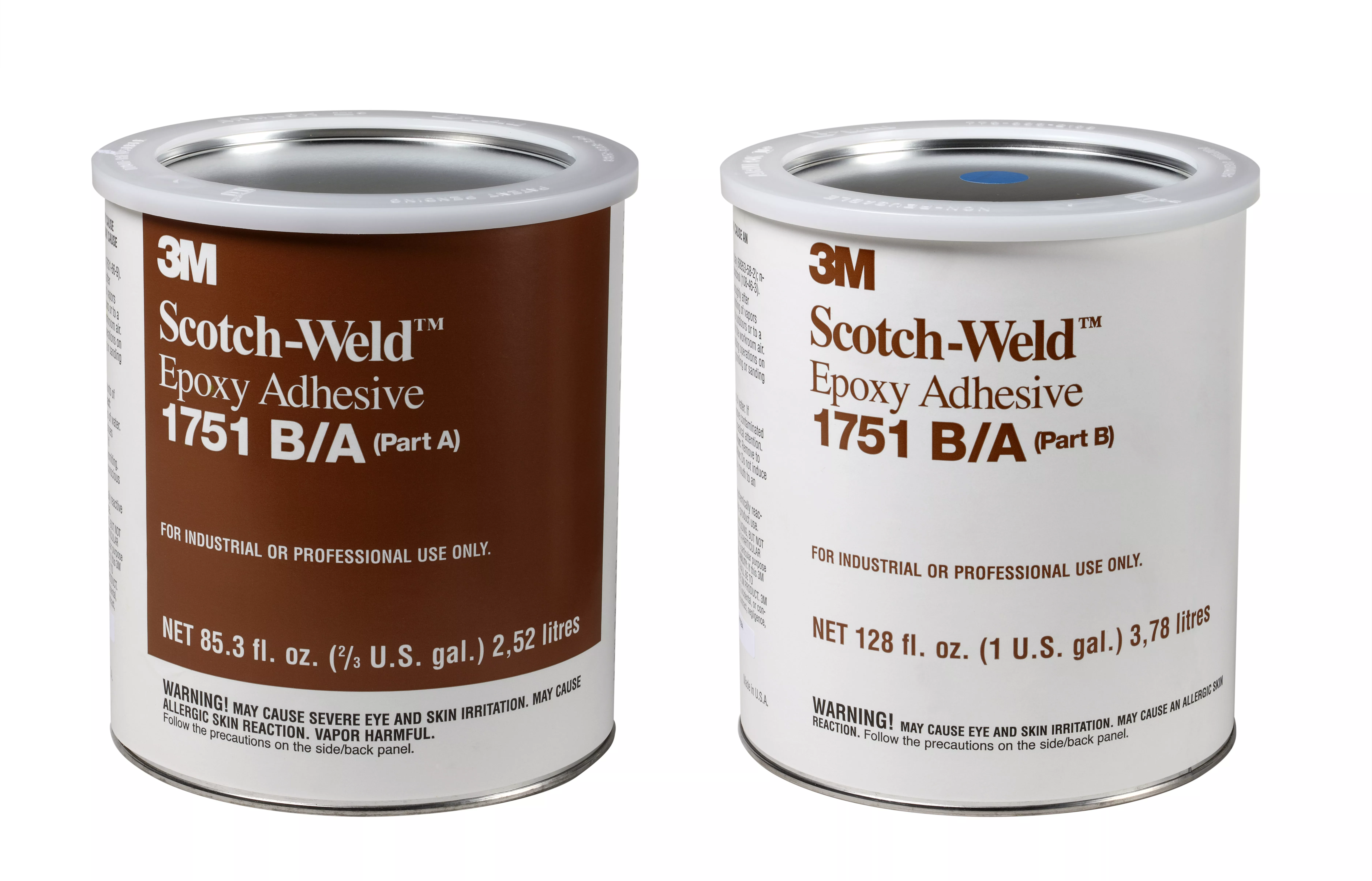 3M™ Scotch-Weld™ Epoxy Adhesive 1751, Gray, Part B/A, 1.66 Gallon, 2 Kit/Case