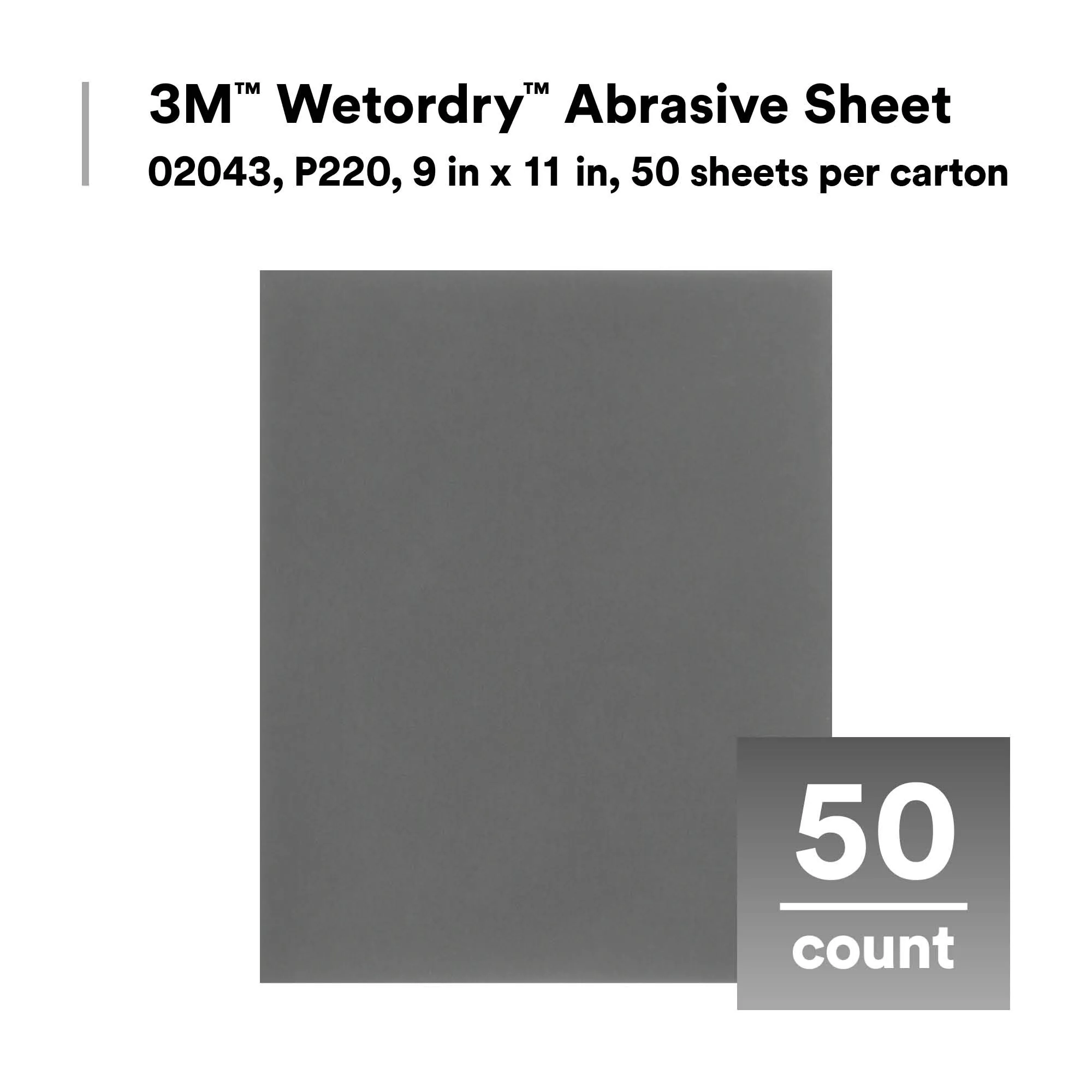 SKU 7000120115 | 3M™ Wetordry™ Abrasive Sheet