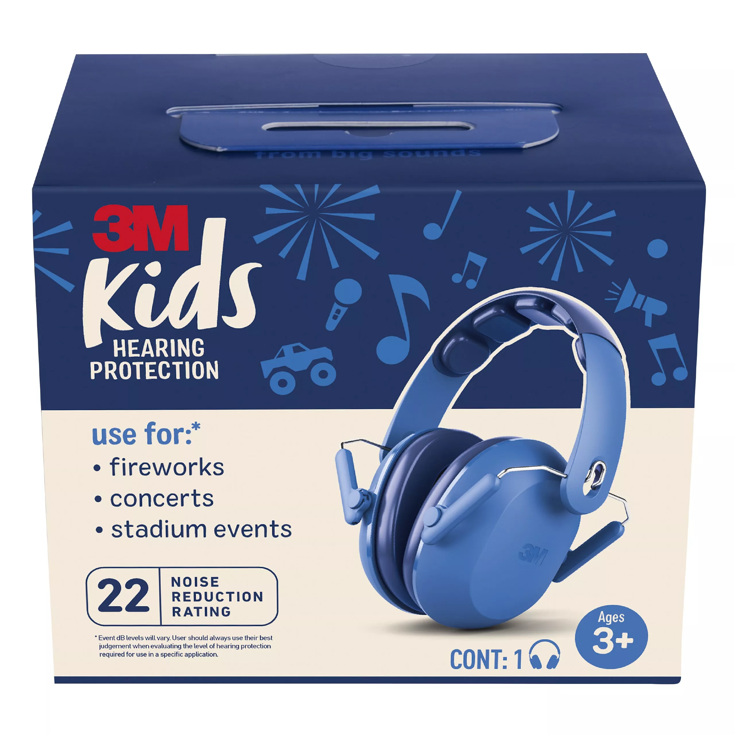 SKU 7100220548 | 3M™ Kids Hearing Protection PKIDSB-BLU