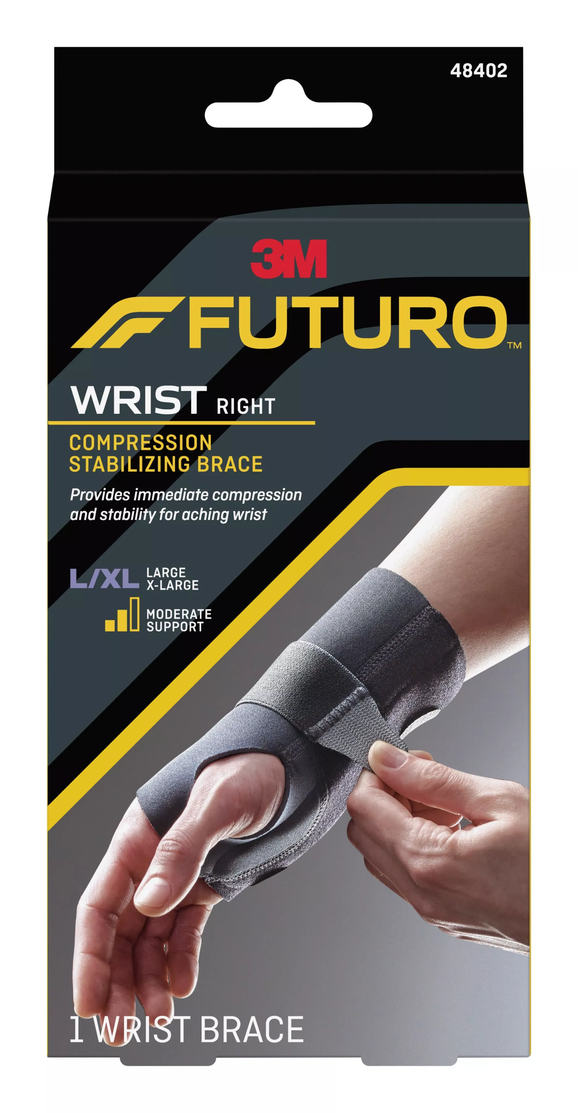 FUTURO™ Compression Stabilizing Wrist Brace, 48402ENR, Right Hand,
Large/Extra-Large
