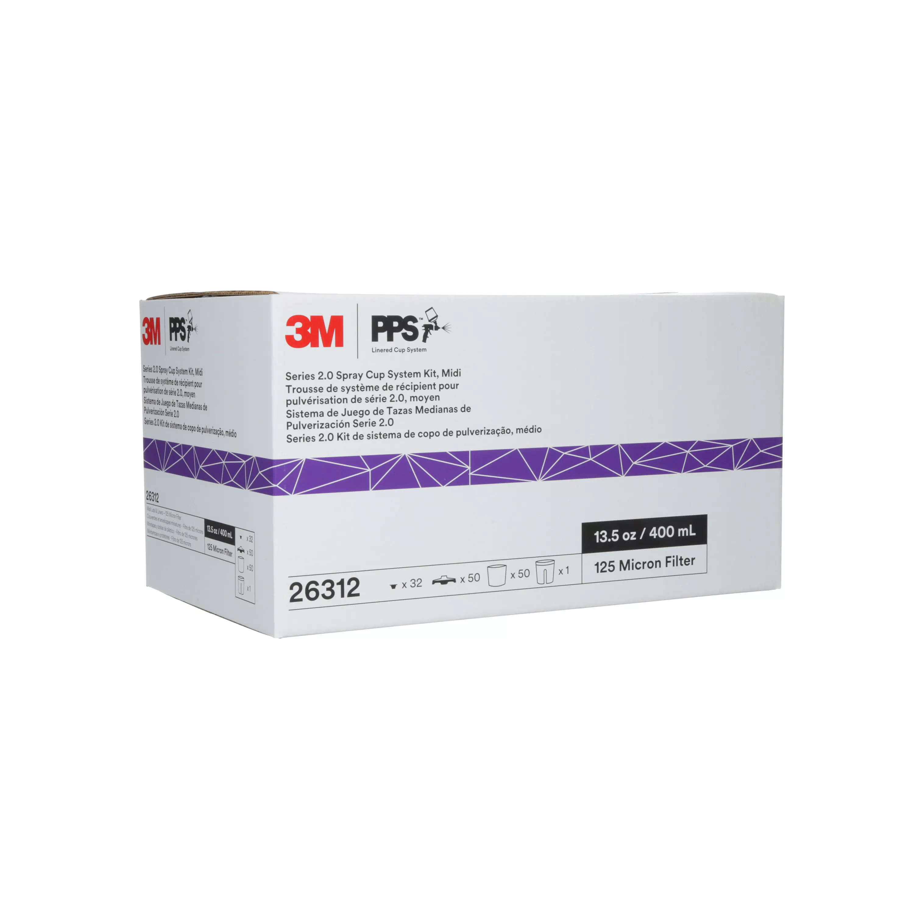 SKU 7100134646 | 3M™ PPS™ Series 2.0 Spray Cup System Kit