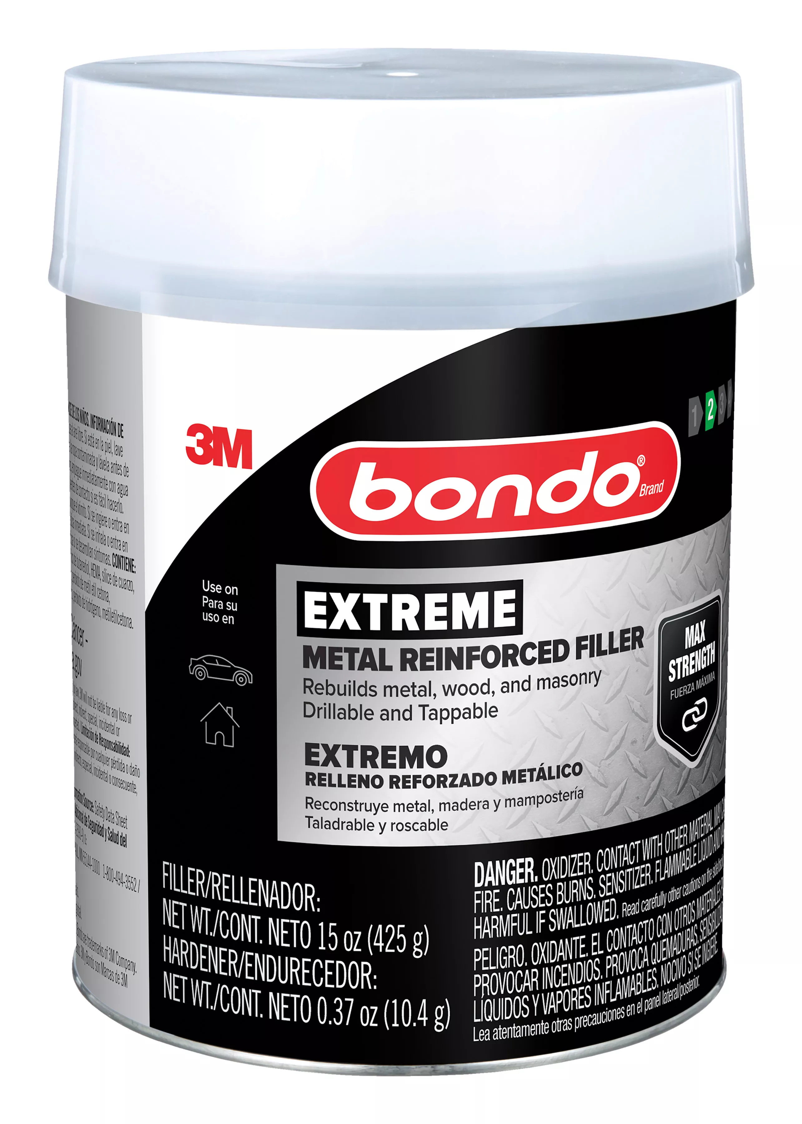 Product Number EF-PT-ES | Bondo® Extreme Metal Reinforced Filler EF-PT-ES