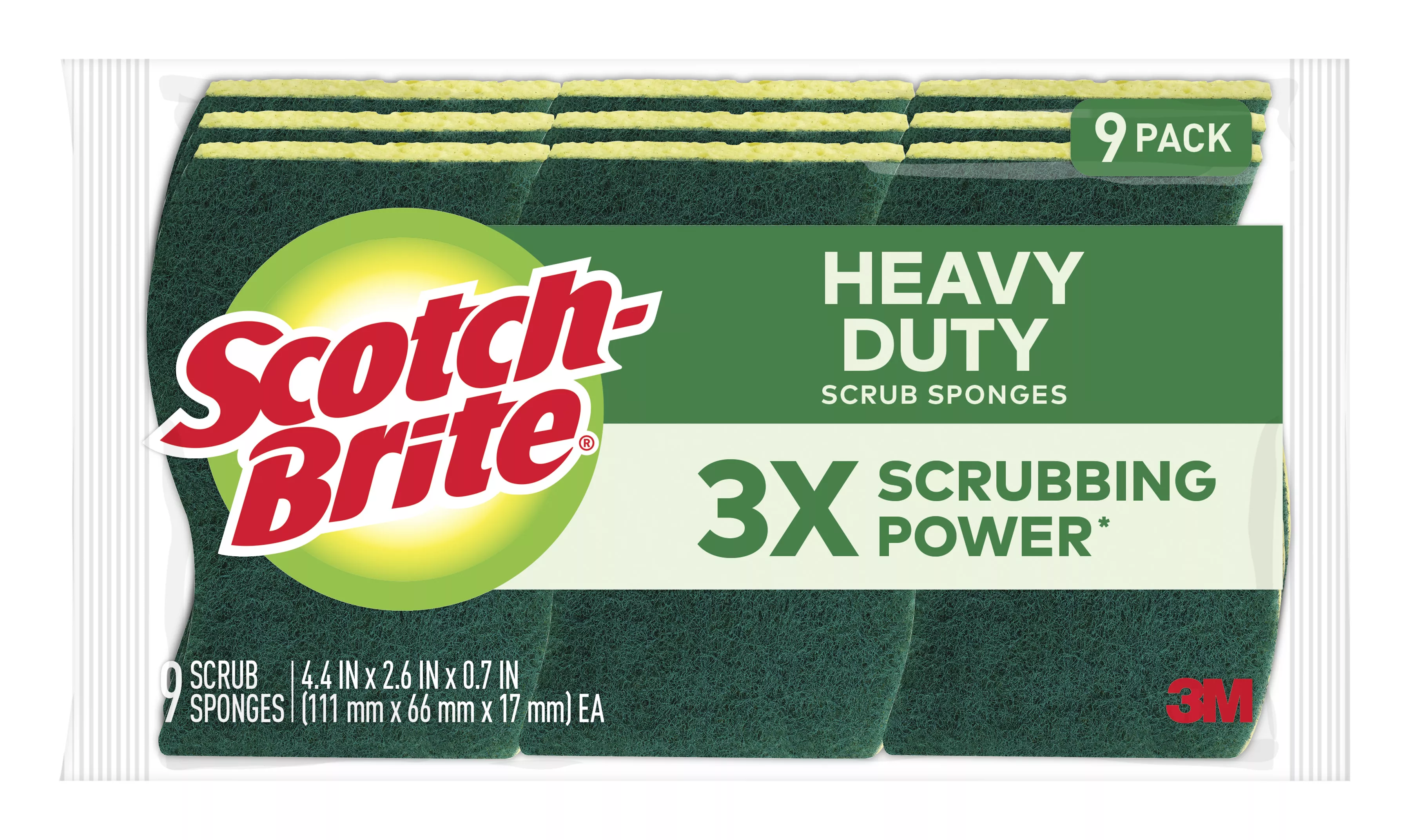 Scotch-Brite® Heavy Duty Scrub Sponge 429-5, 5/9