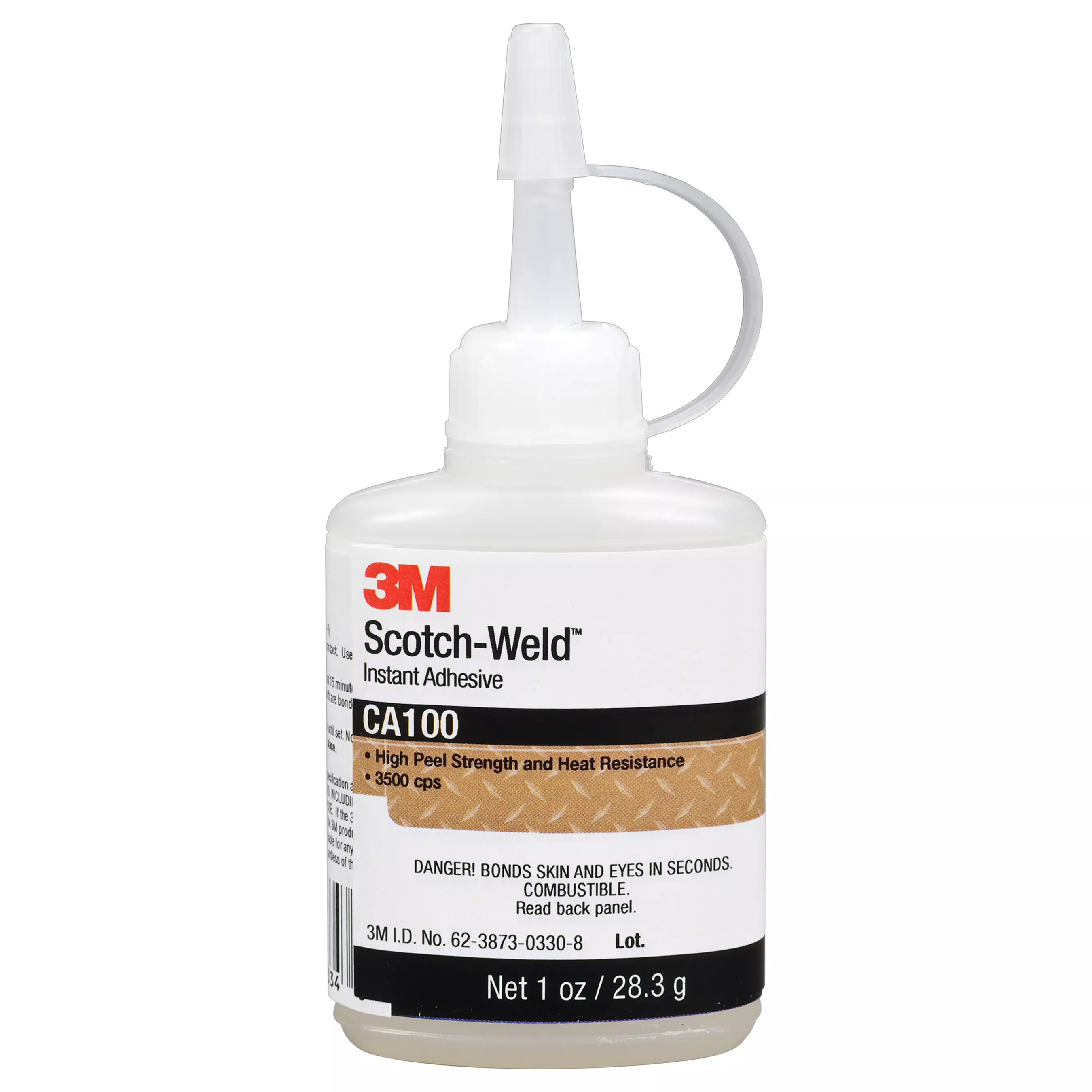 3M™ Scotch-Weld™ Instant Adhesive CA100, Clear, 1 fl oz Bottle, 12/case