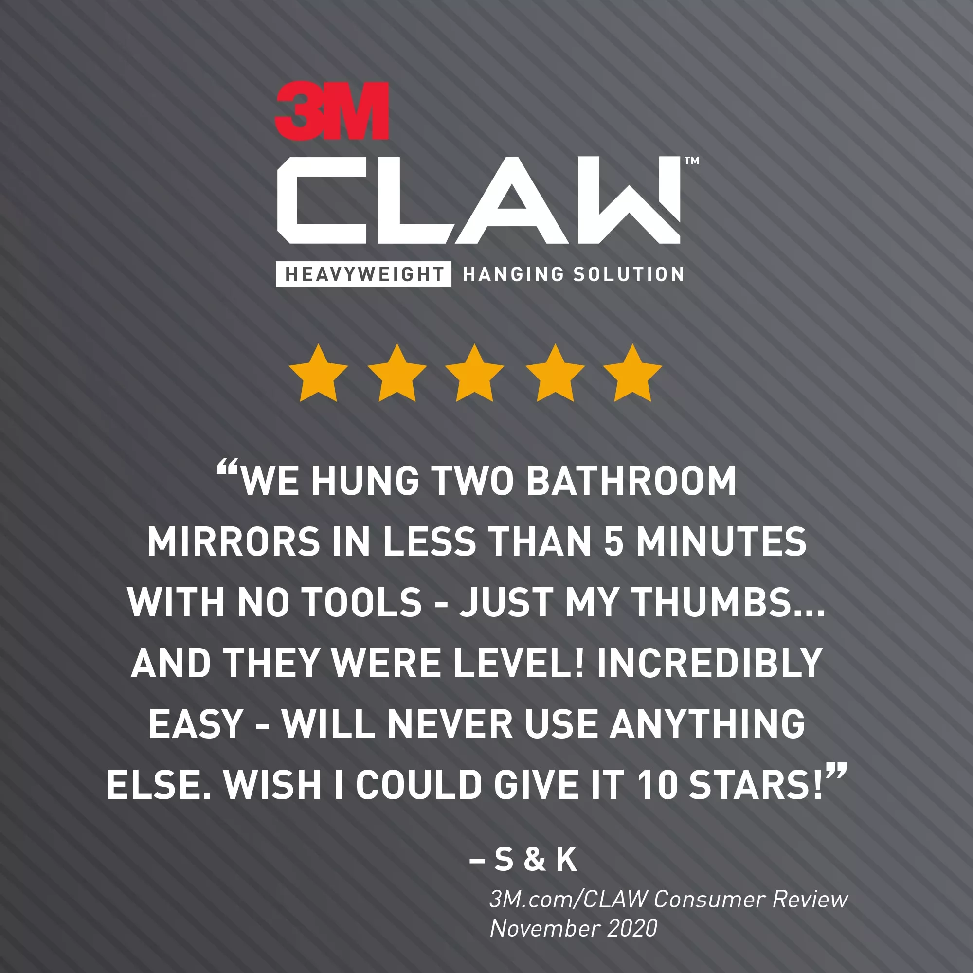 SKU 7100233242 | 3M™ CLAW™ Drywall Picture Hanger 45 lb with Temporary Spot Marker 3PH45M-1ES