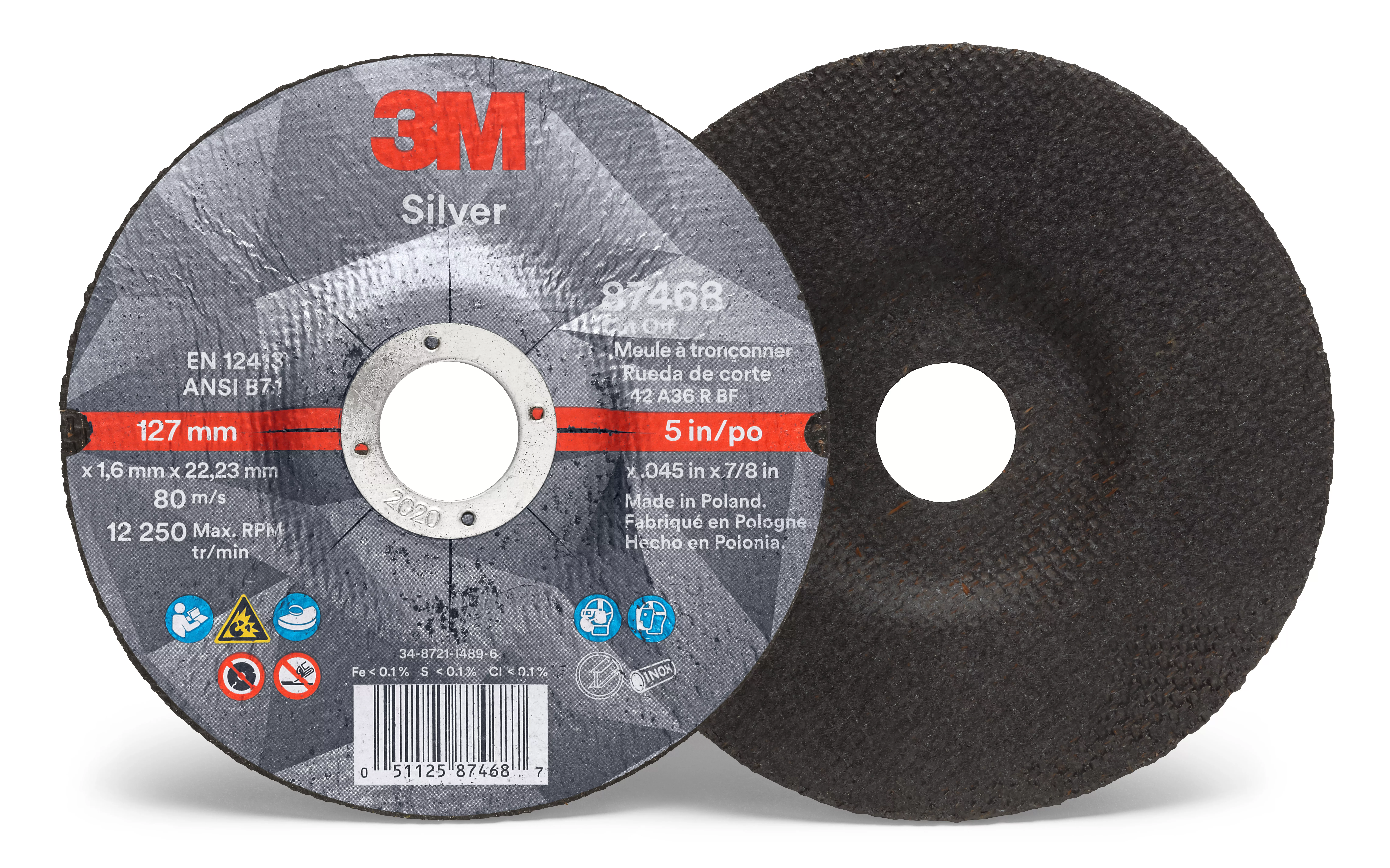 SKU 7100139237 | 3M™ Silver Cut-Off Wheel