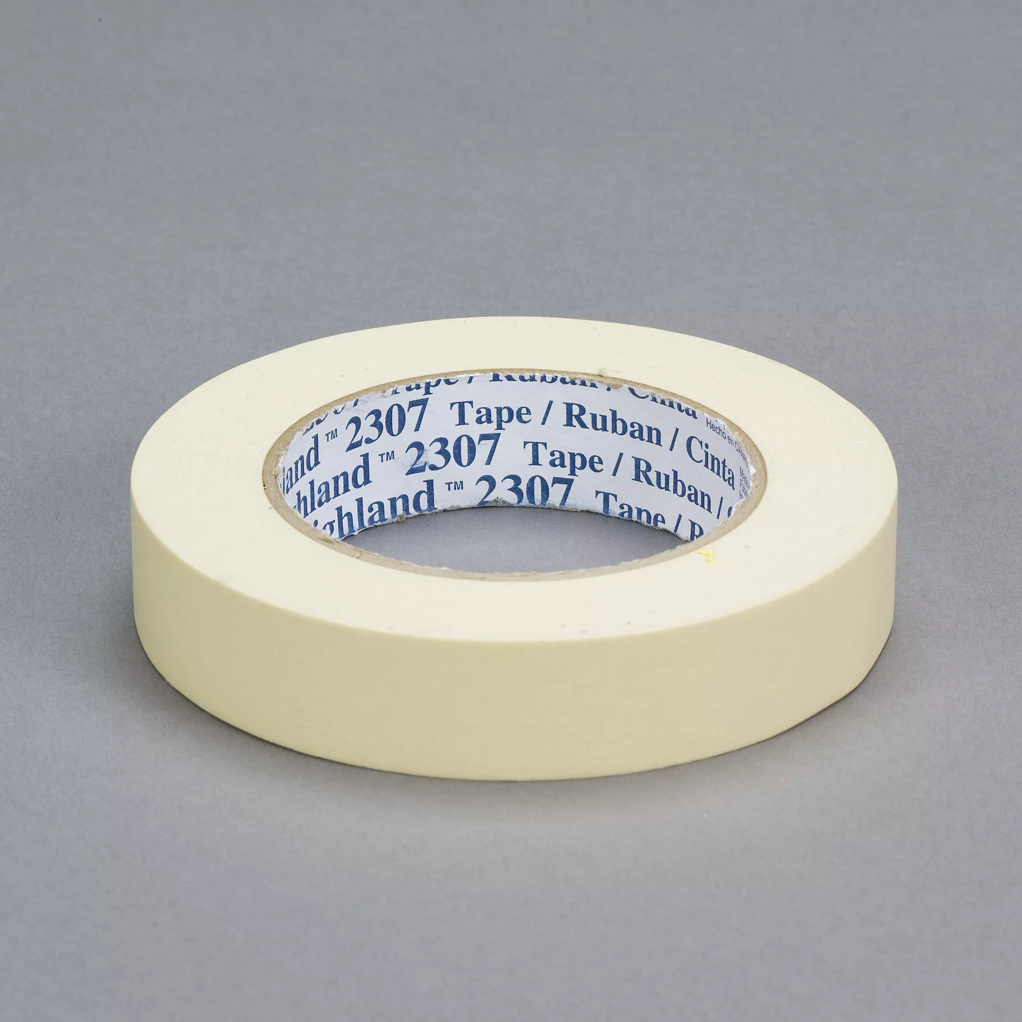 3M™ Masking Tape 2307, Tan, 12 mm x 55 m, 5.2 mil, 72 Roll/Case
