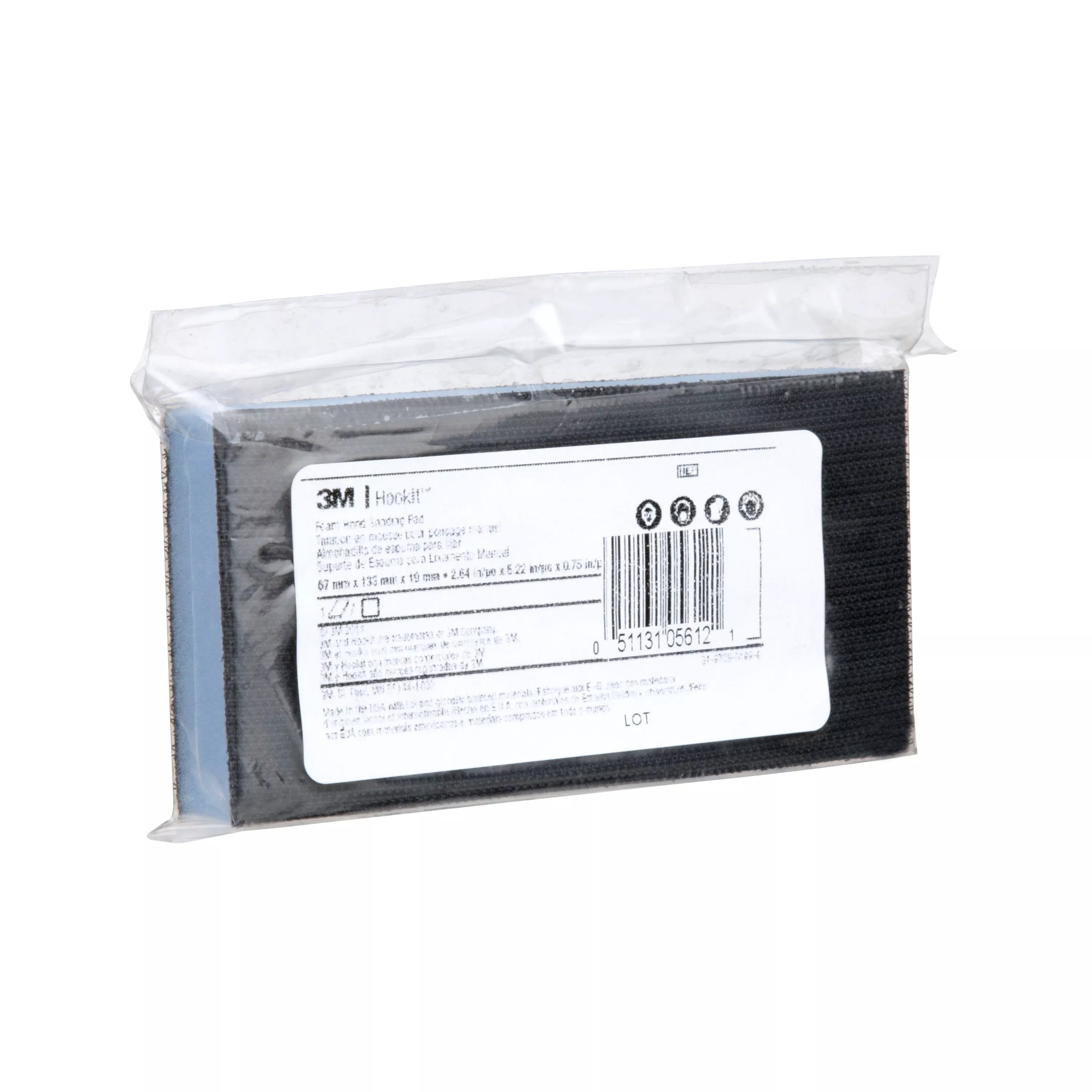 Product Number 05612 | 3M™ Hookit™ Foam Hand Sanding Pad