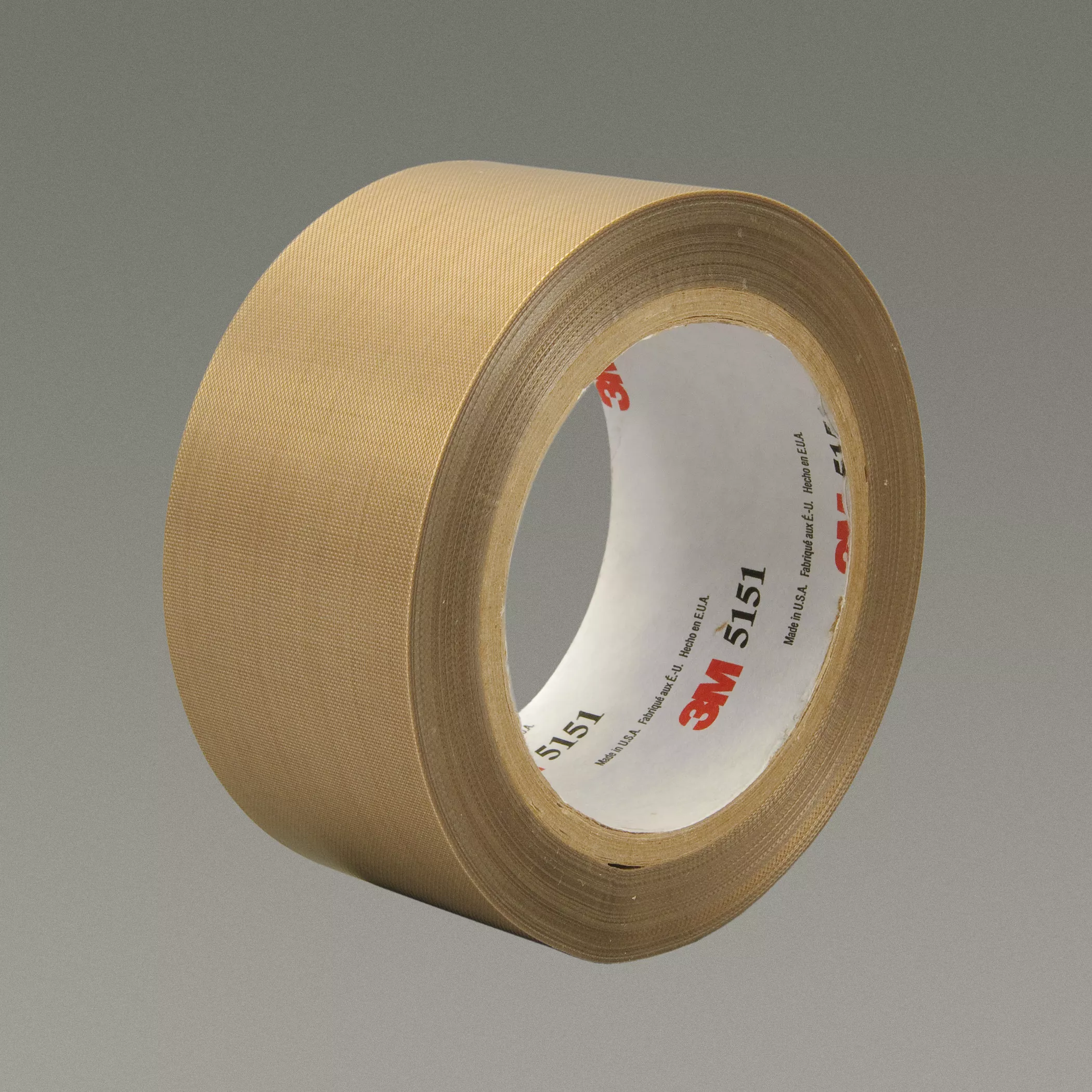 3M™ General Purpose PTFE Glass Cloth Tape 5151, Light Brown, 1 in x 36
yd, 5.3 mil, 36 Roll/Case