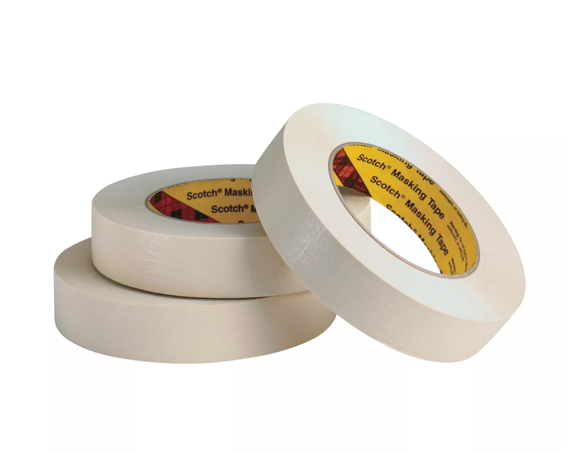3M™ Paint Masking Tape 231/231A, Tan, 96 mm x 55 m, 7.6 mil, 12/Case